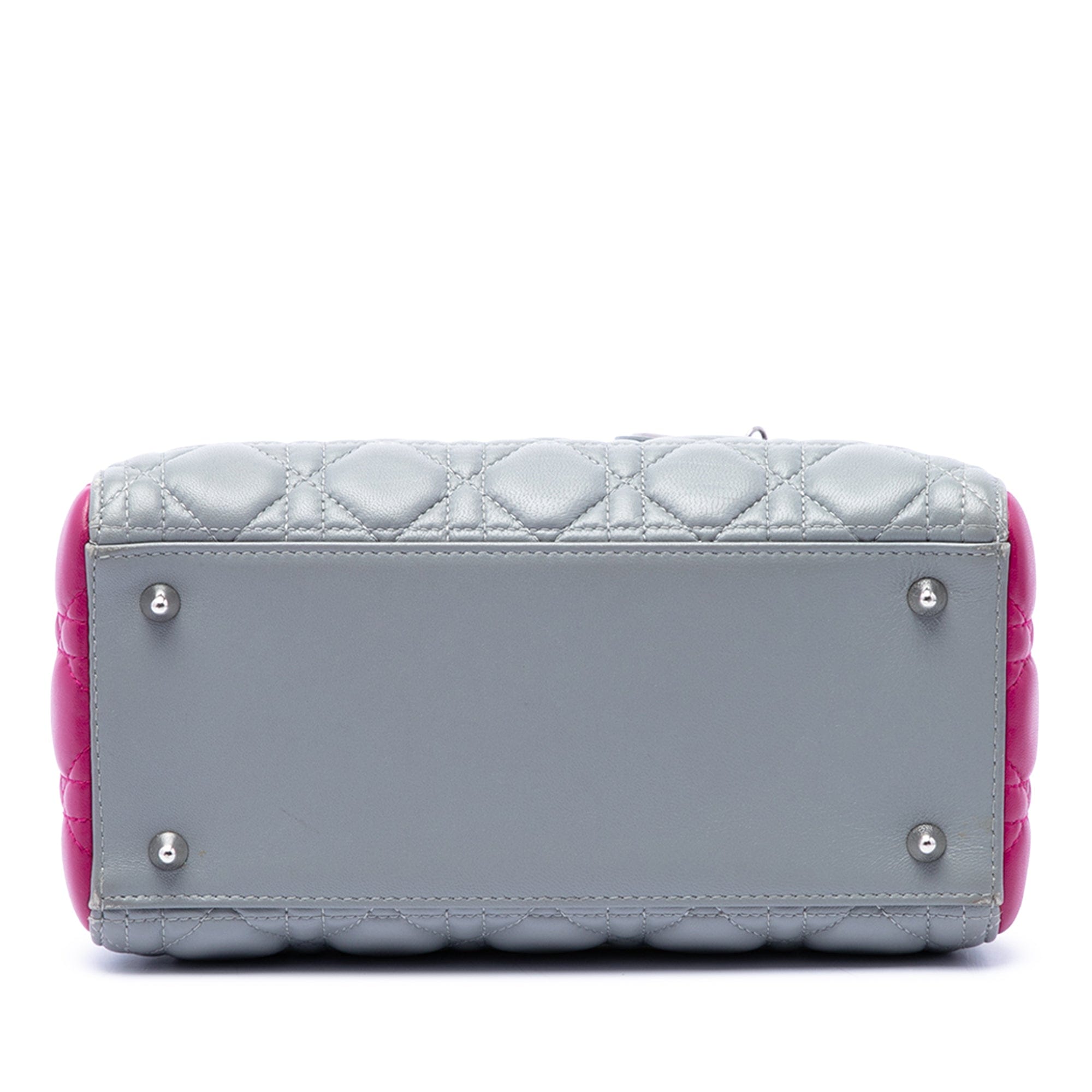 Dior Medium Bicolor Lambskin Cannage Lady Dior
