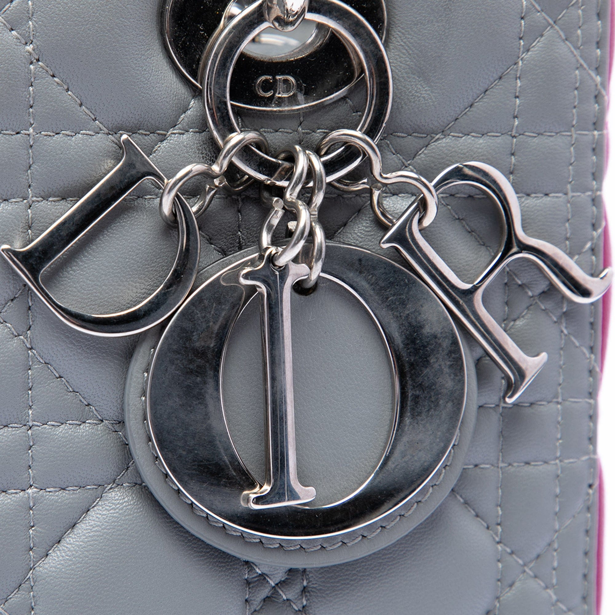 Dior Medium Bicolor Lambskin Cannage Lady Dior