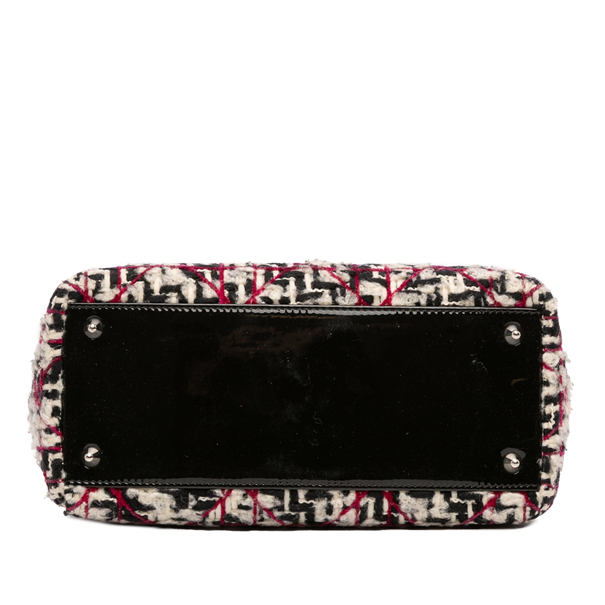 Dior Medium Tweed Cannage Fringe Lady Dior