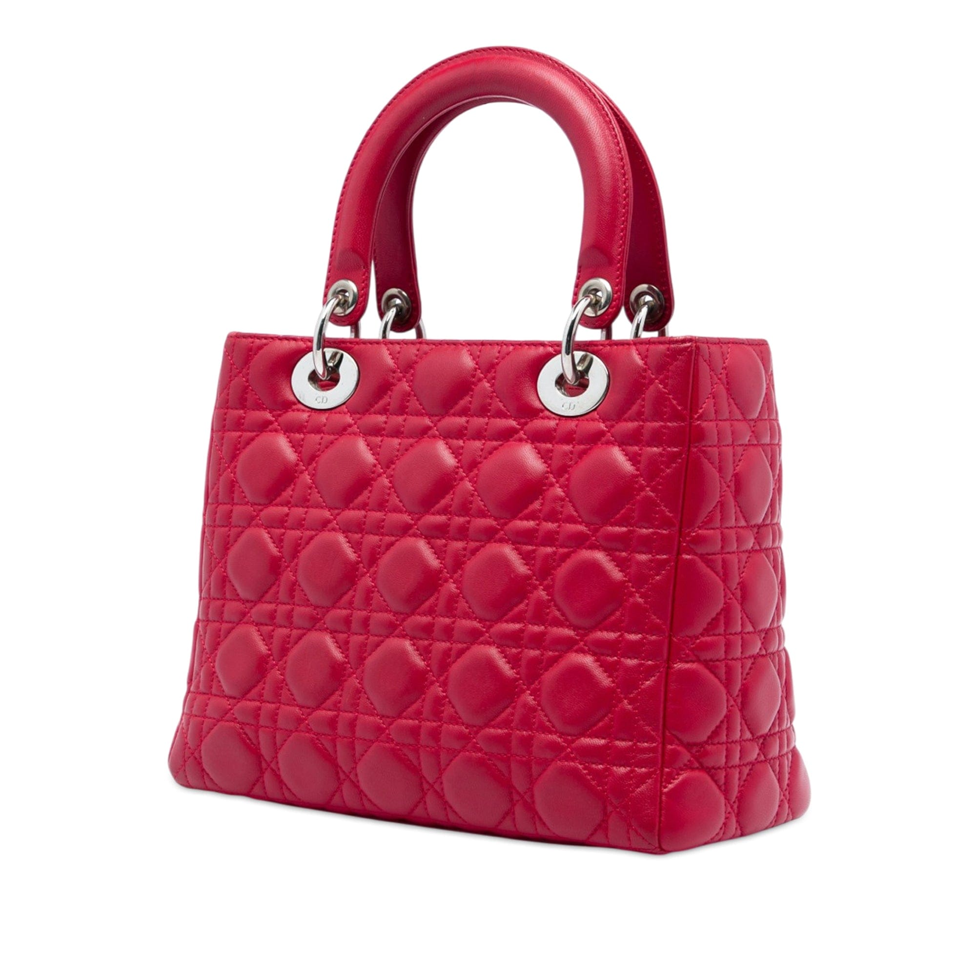 Dior Medium Calfskin Cannage Lady Dior