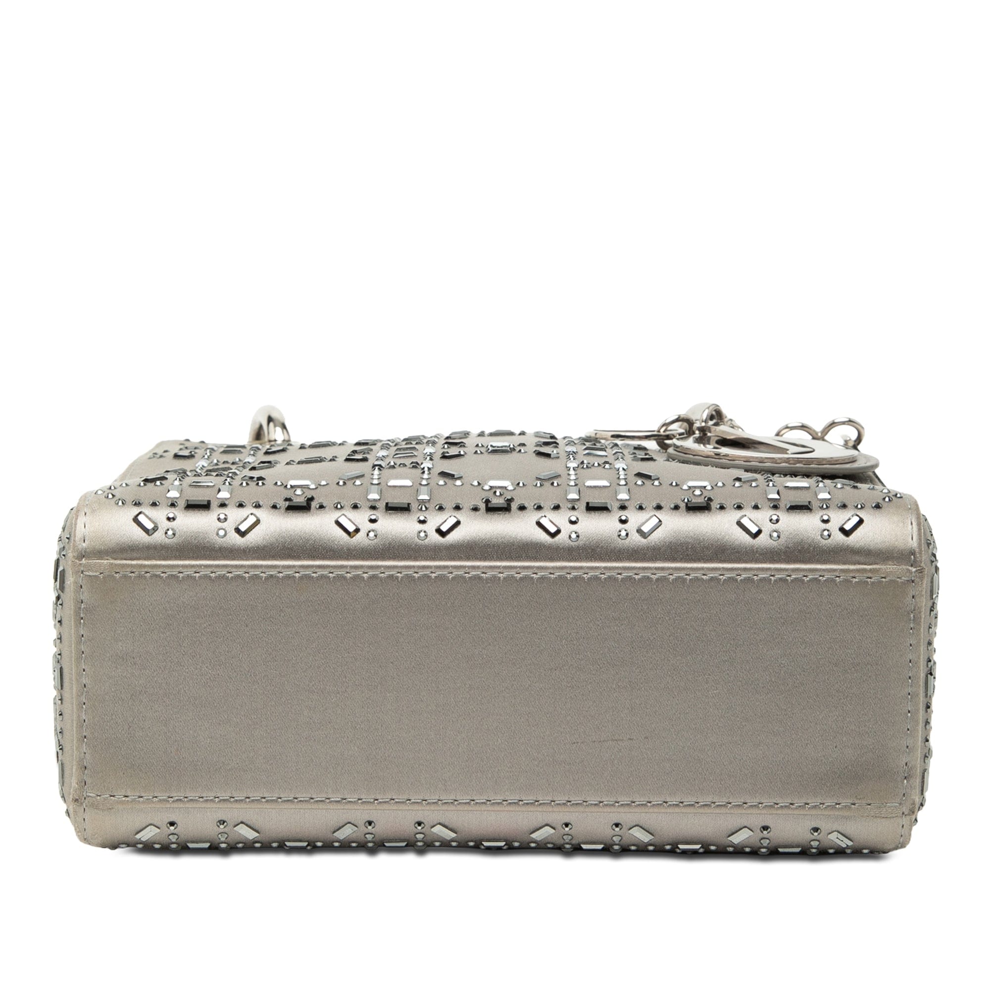 Dior Mini Satin Cannage Crystal Embellished Lady Dior