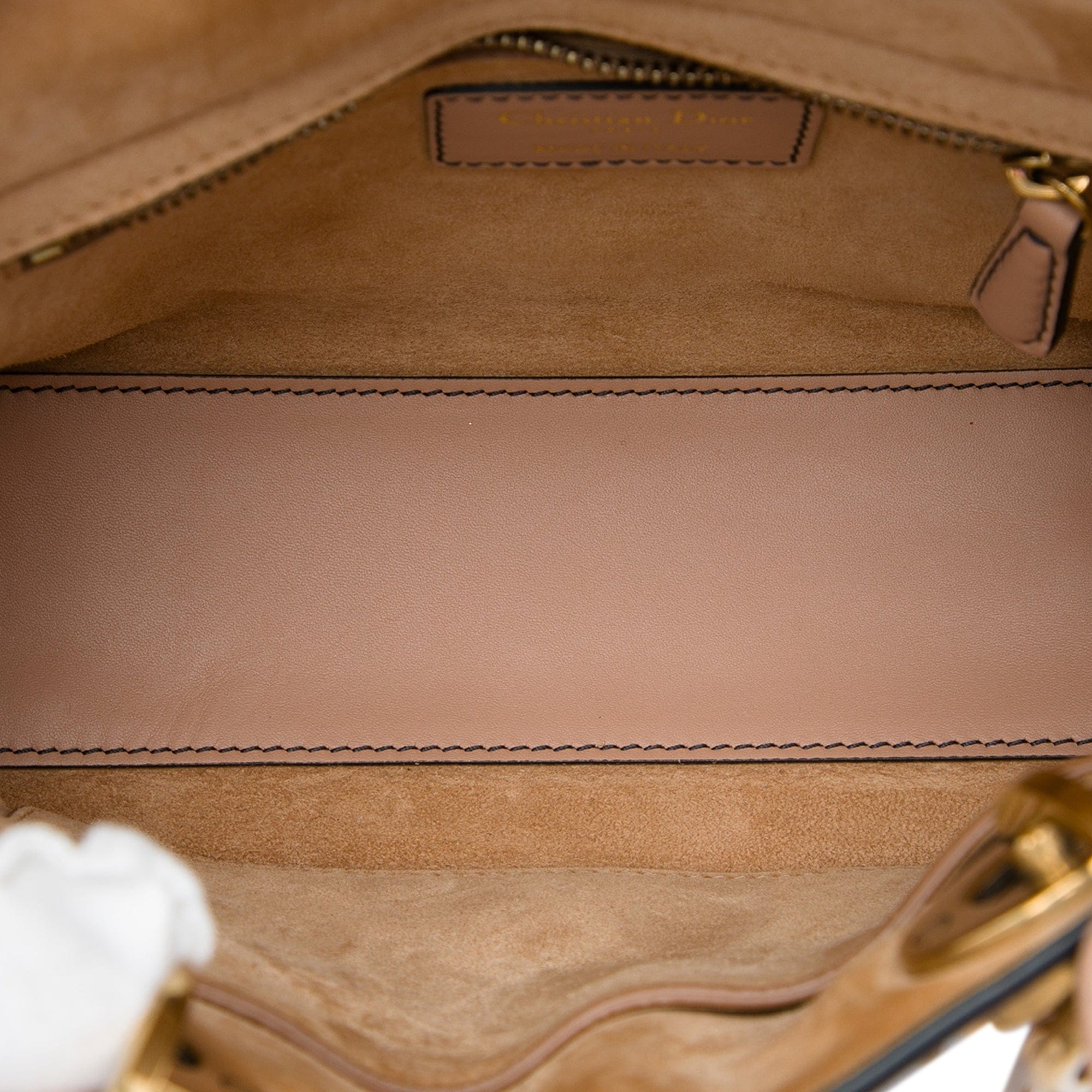 Dior Small Lambskin Cannage Studded Supple Lady Dior