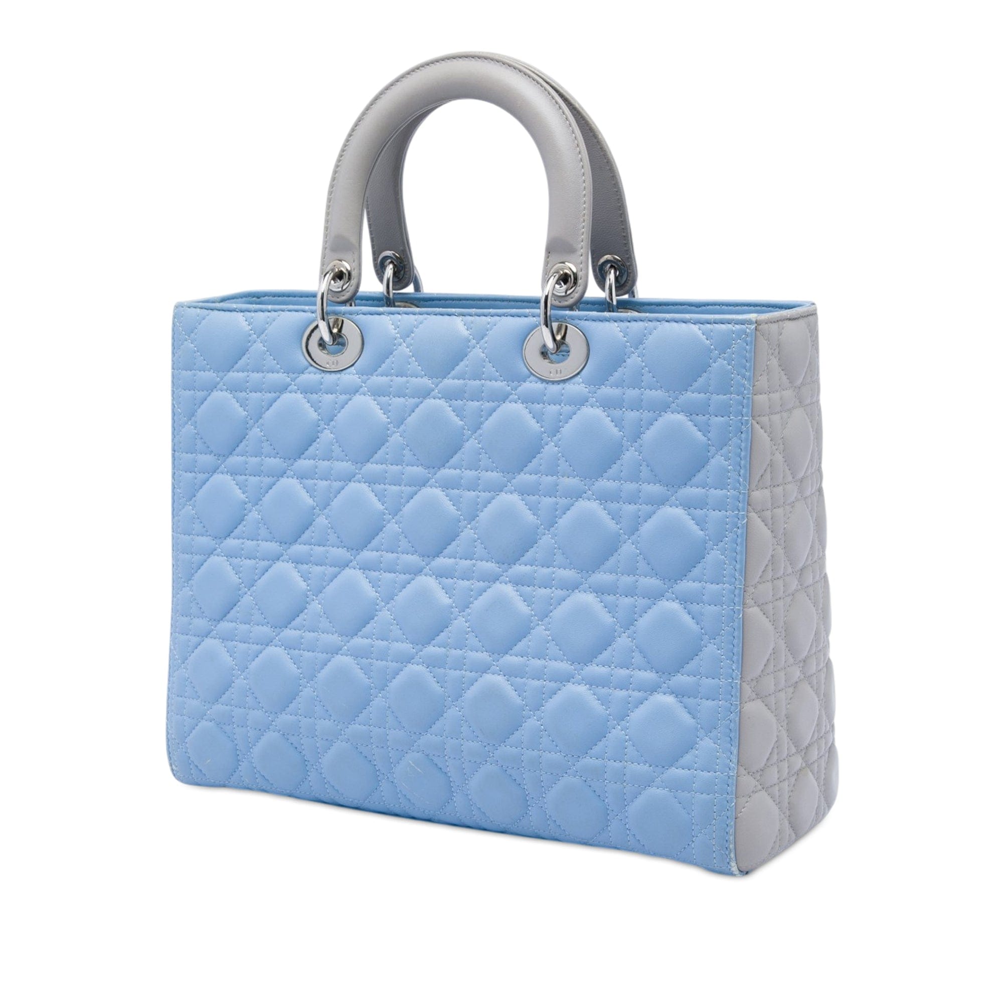 Dior Large Bicolor Lambskin Cannage Lady Dior
