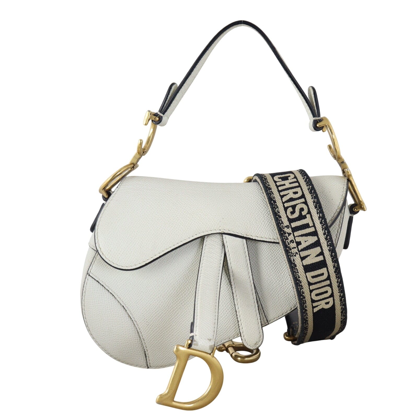 Dior Saddle Bag Mini with Embroidered Strap
