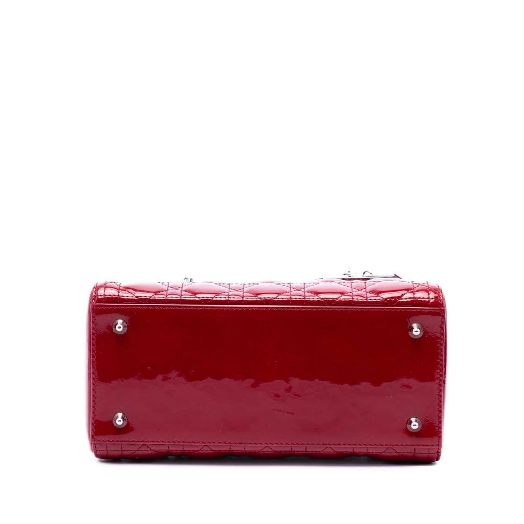 Dior Medium Patent Cannage Lady Dior