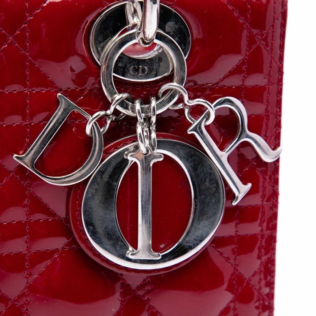 Dior Medium Patent Cannage Lady Dior