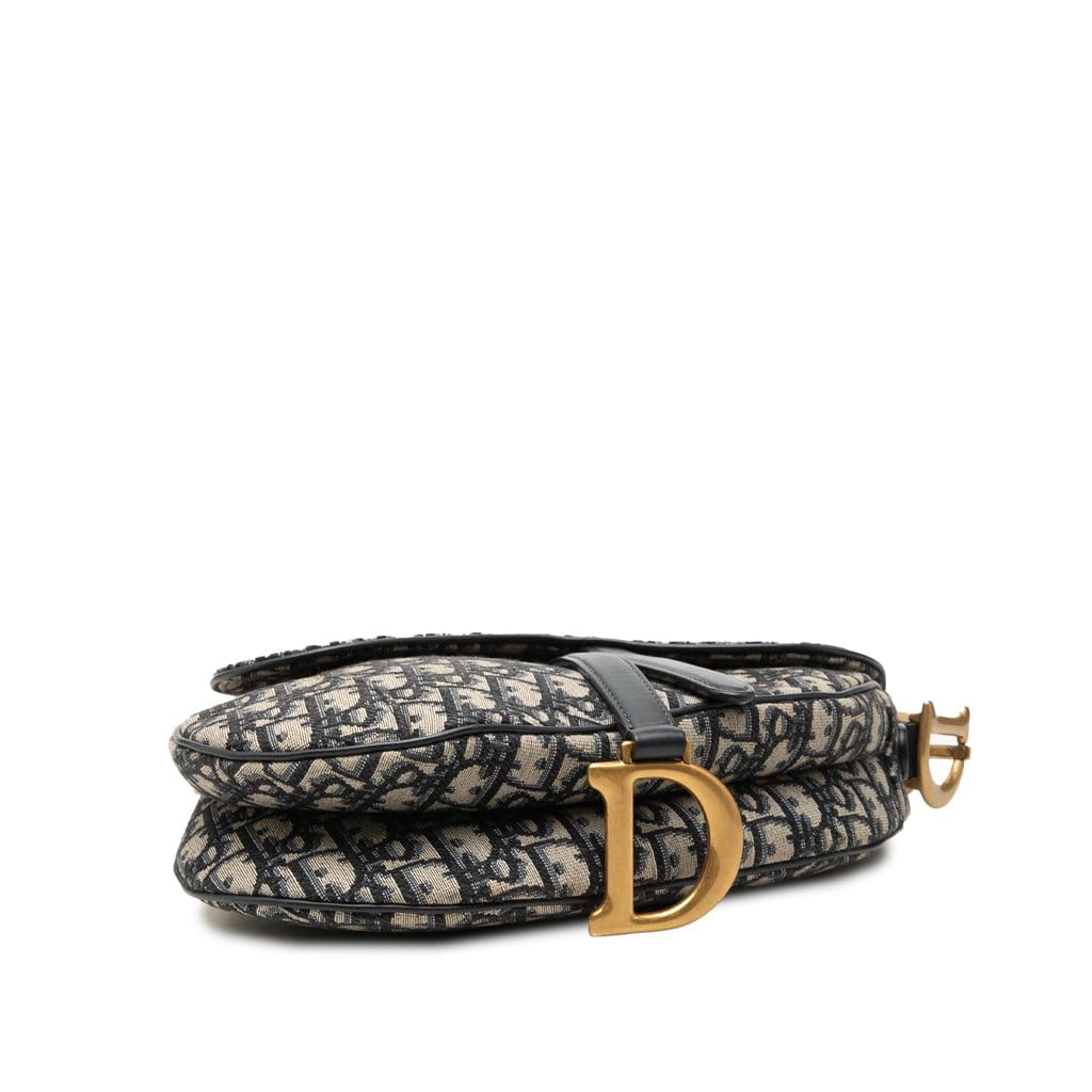 Dior Oblique Canvas Saddle Bag
