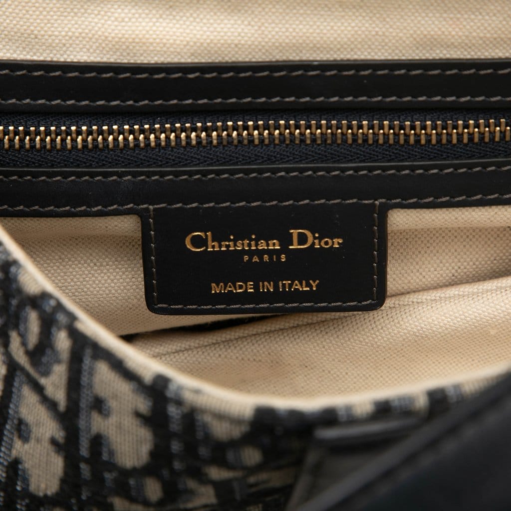 Dior Oblique Canvas Saddle Bag