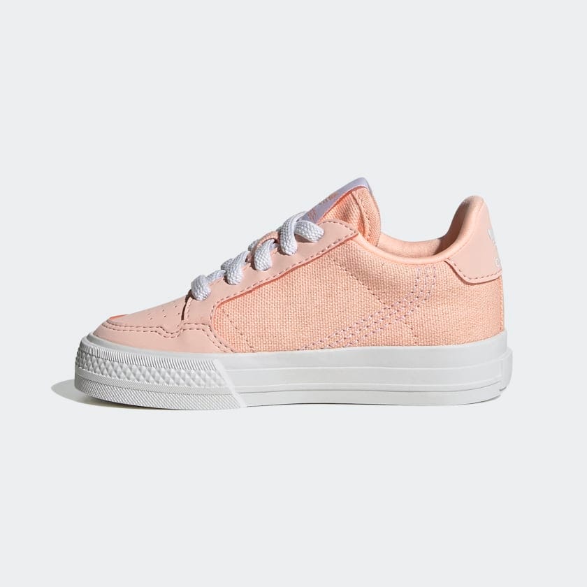 Adidas Continental Vulc EL I - Clear Orange / Ftwr White