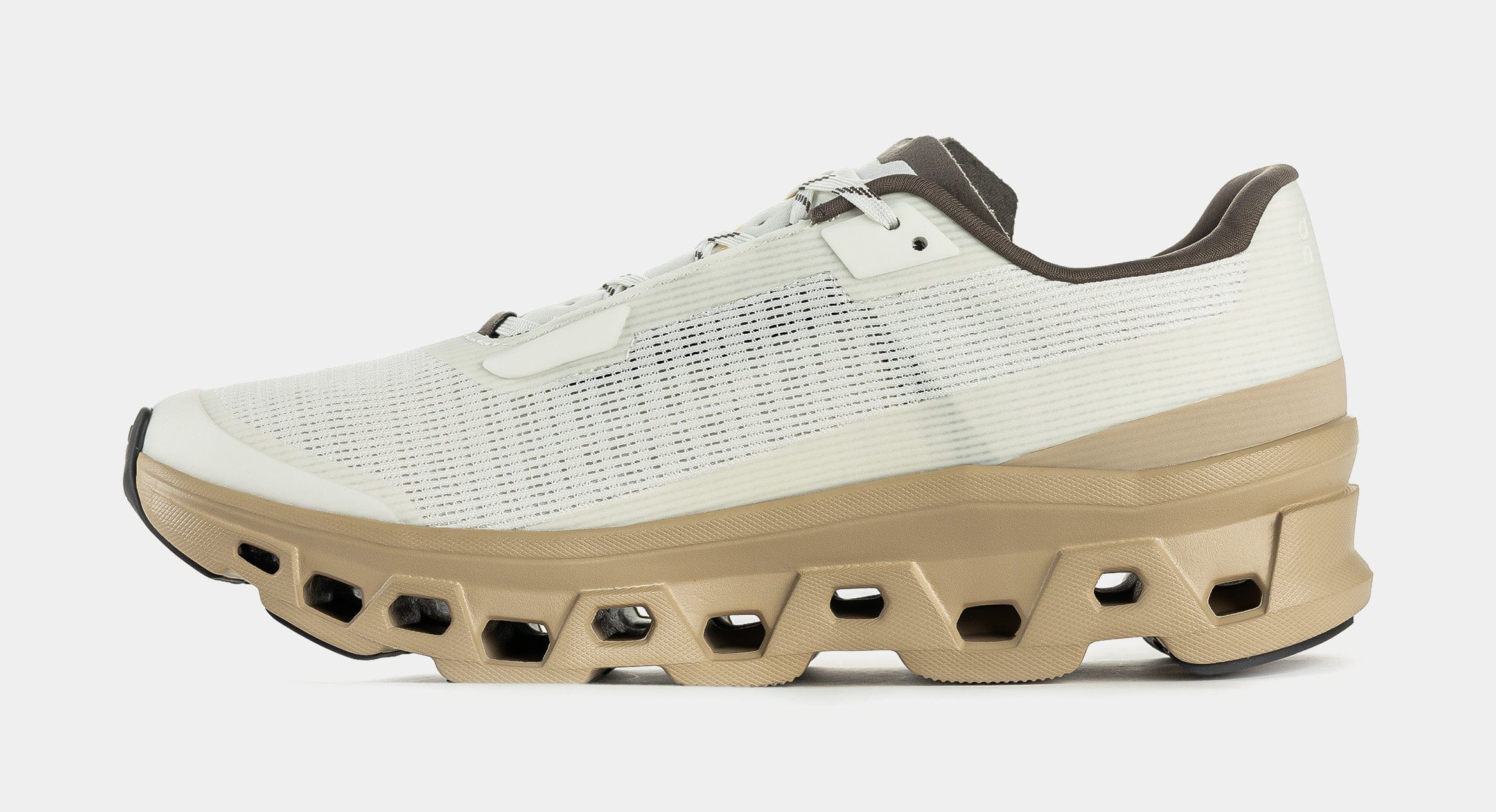 On Running Cloudmonster Void LNY Mens Running Shoes (Ivory/Sand) Free Shipping
