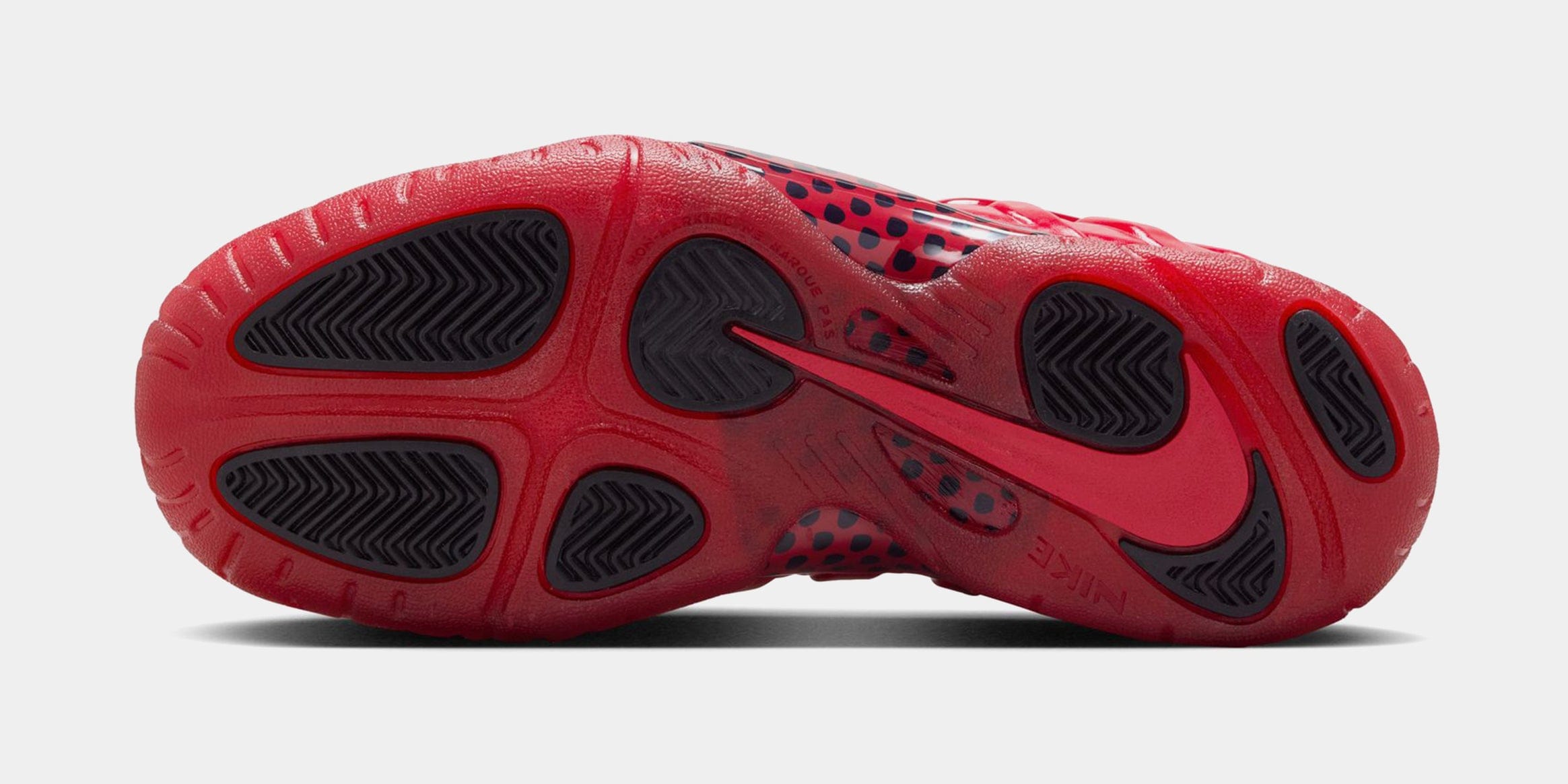 Nike Air Foamposite Pro Gym Red Grade School Basketball Shoes (Gym Red/Black) Free Shipping