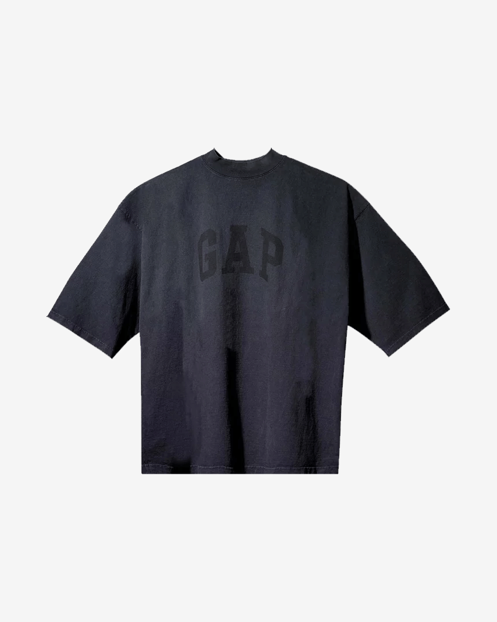 YEEZY GAP ENGINEERED BY BALENCIAGA DOVE 3/4 SLEEVE WASHED BLACK T-Shirt
