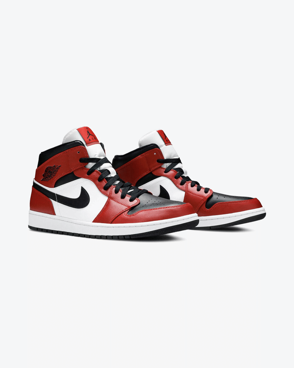 NIKE AIR JORDAN1 MID CHICAGO BLACK TOE