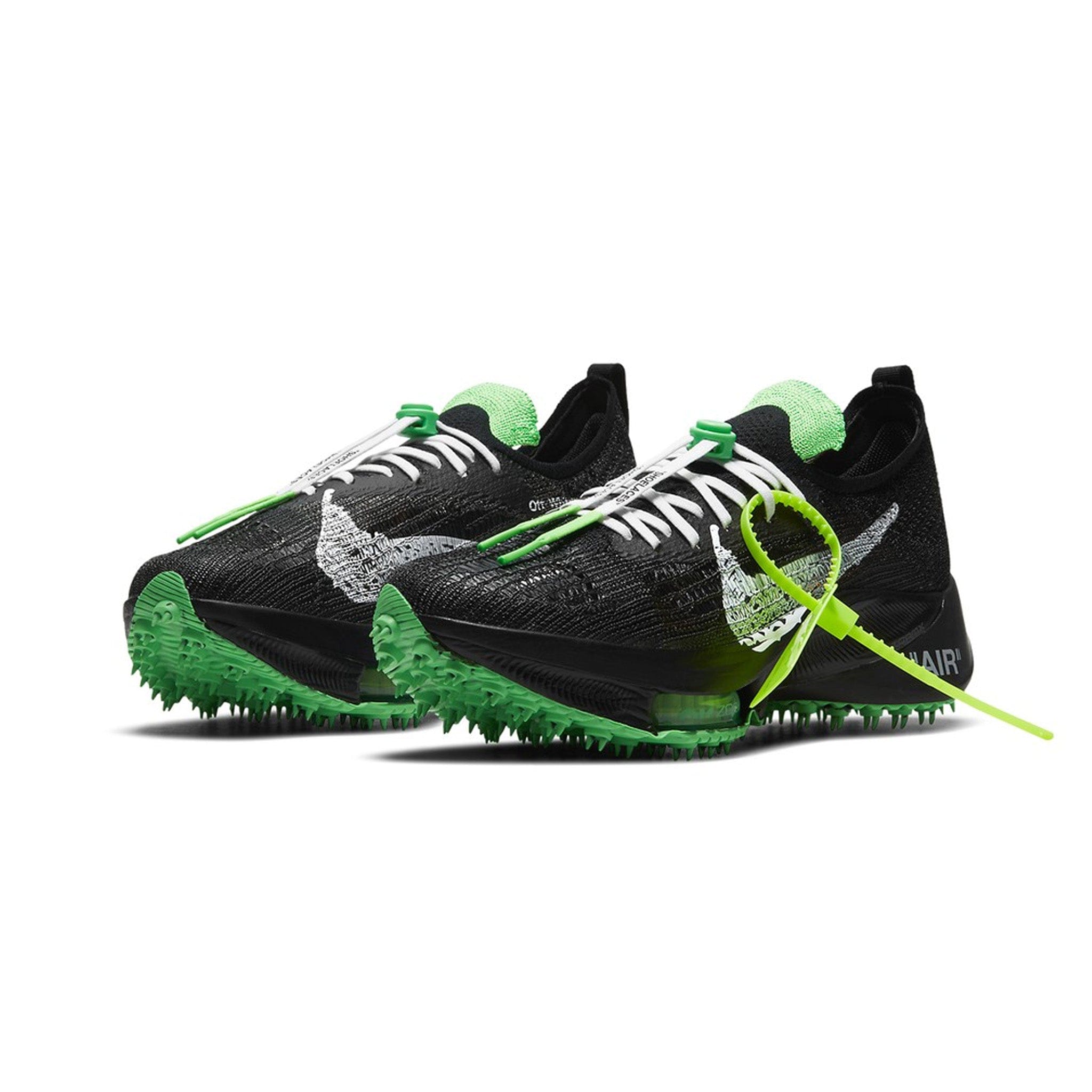 Nike Air Zoom Tempo Next% Flyknit Off - White Black Scream Green