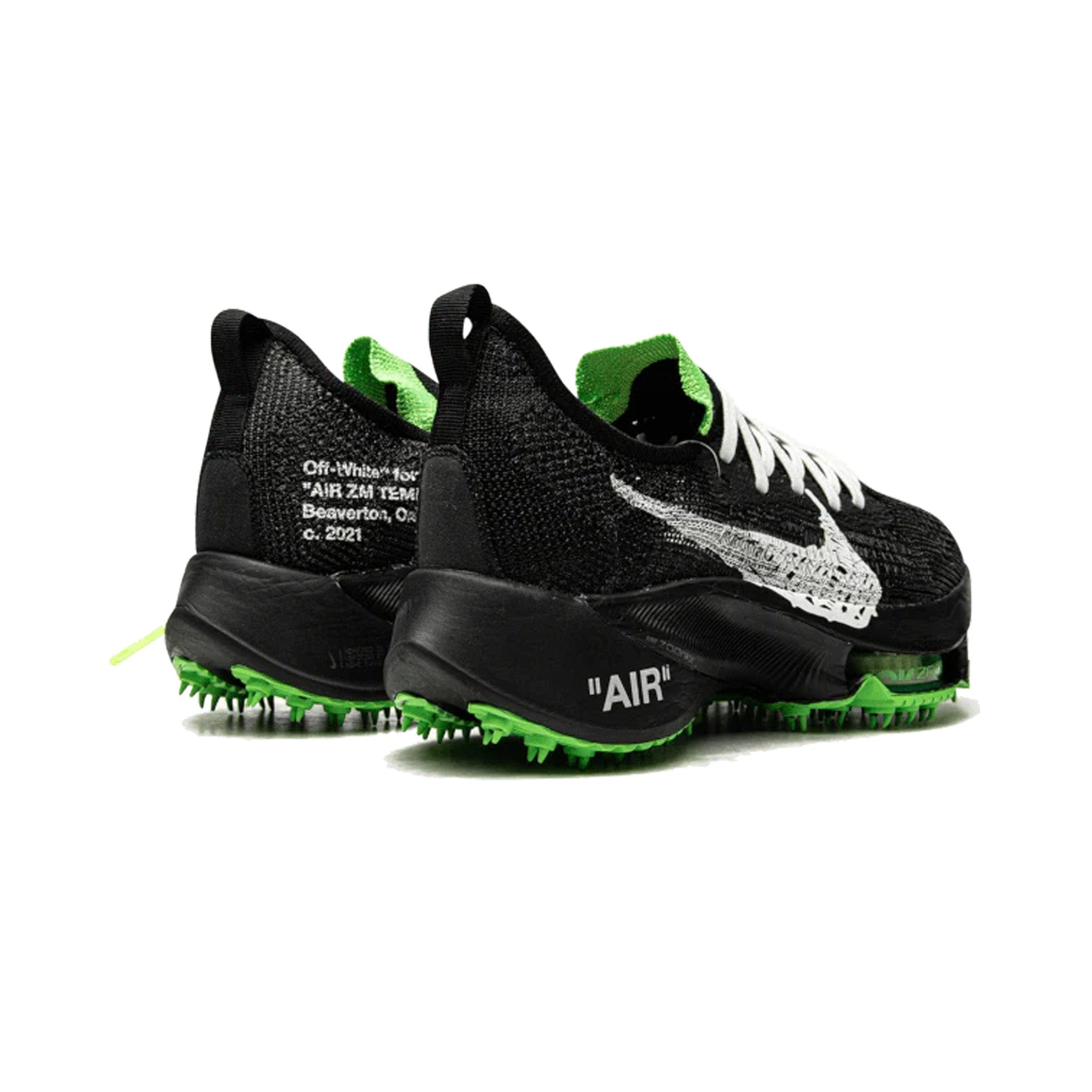 Nike Air Zoom Tempo Next% Flyknit Off - White Black Scream Green