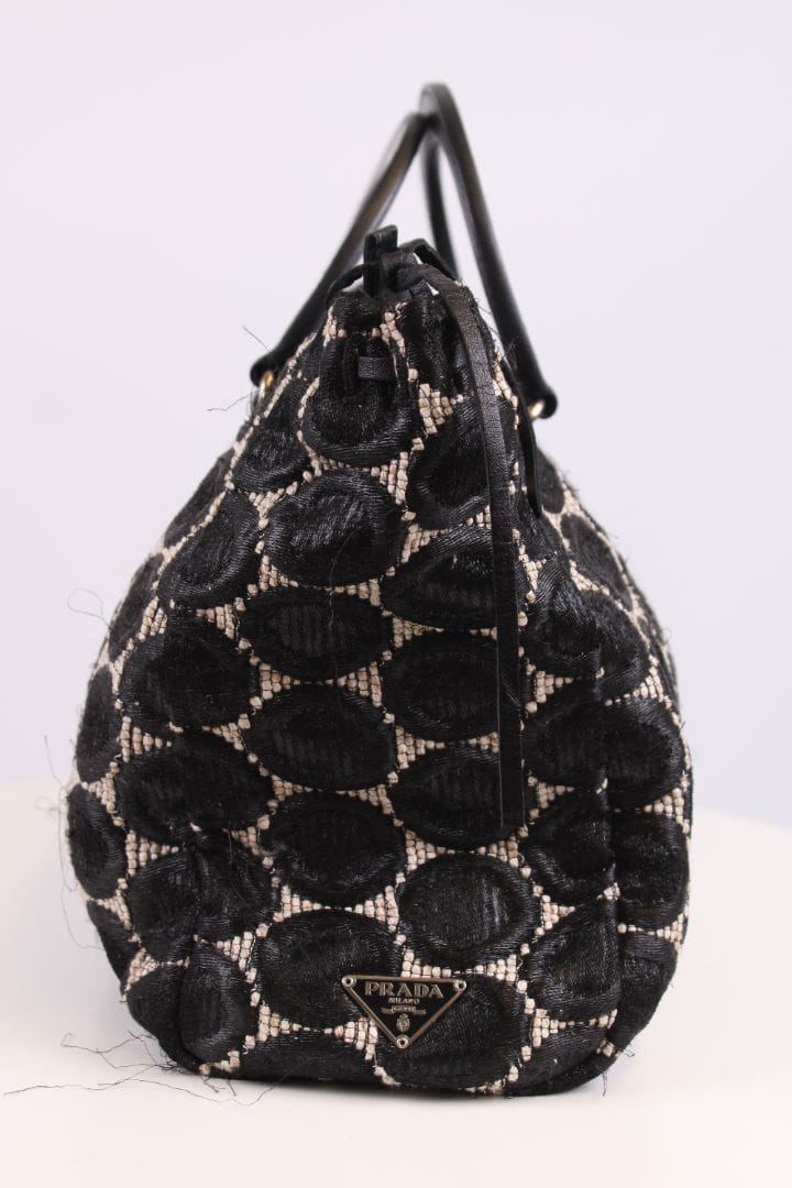 Prada Handbag Black/ Cream