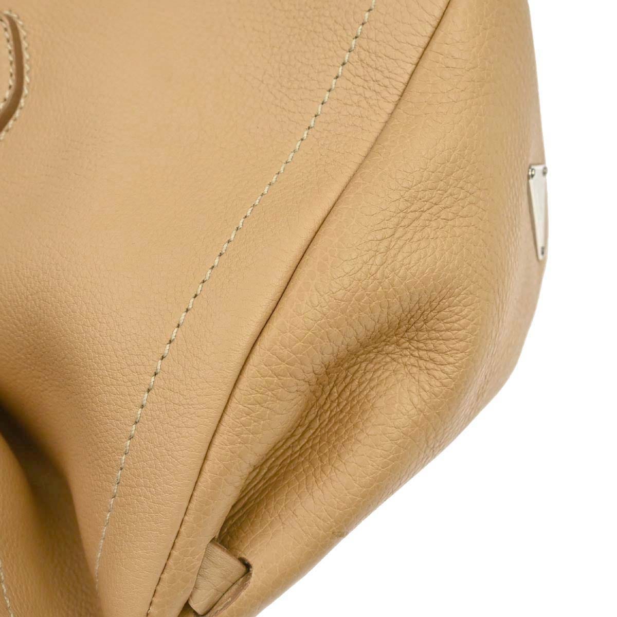 Prada Beige Leather Easy Bag Handbag