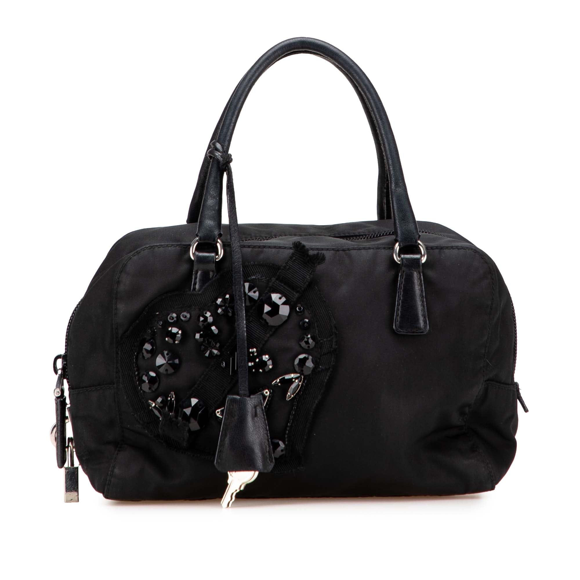 Prada Tessuto Evening Heart Handbag