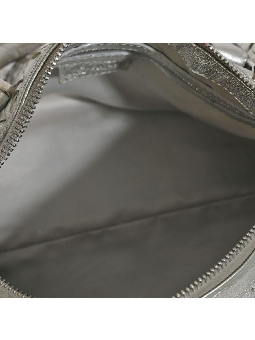 Versace Silver Metallic Handbag