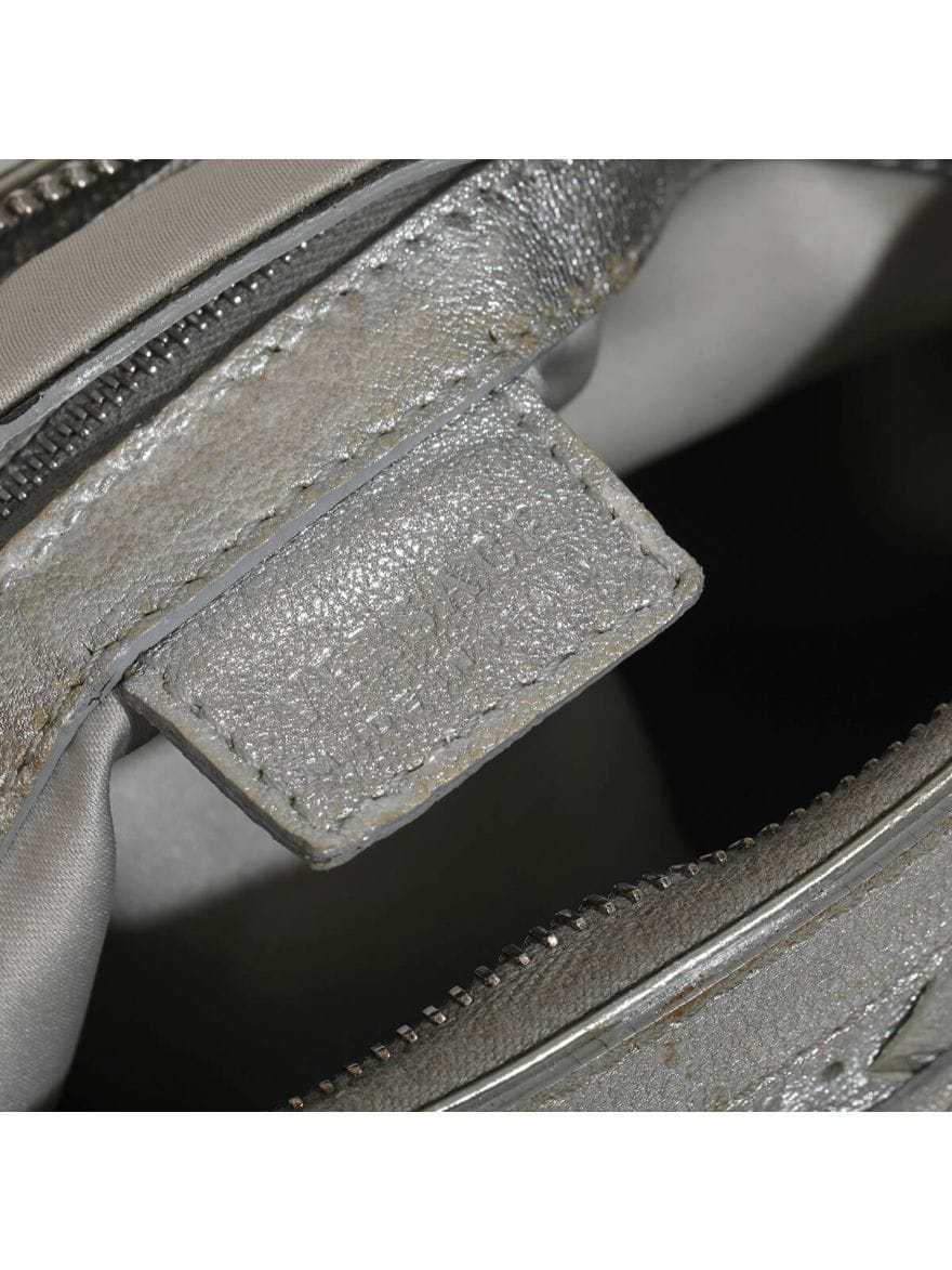 Versace Silver Metallic Handbag