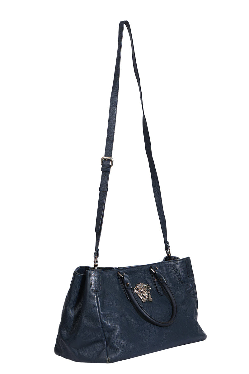 Versace La Medusa Leather Handbag