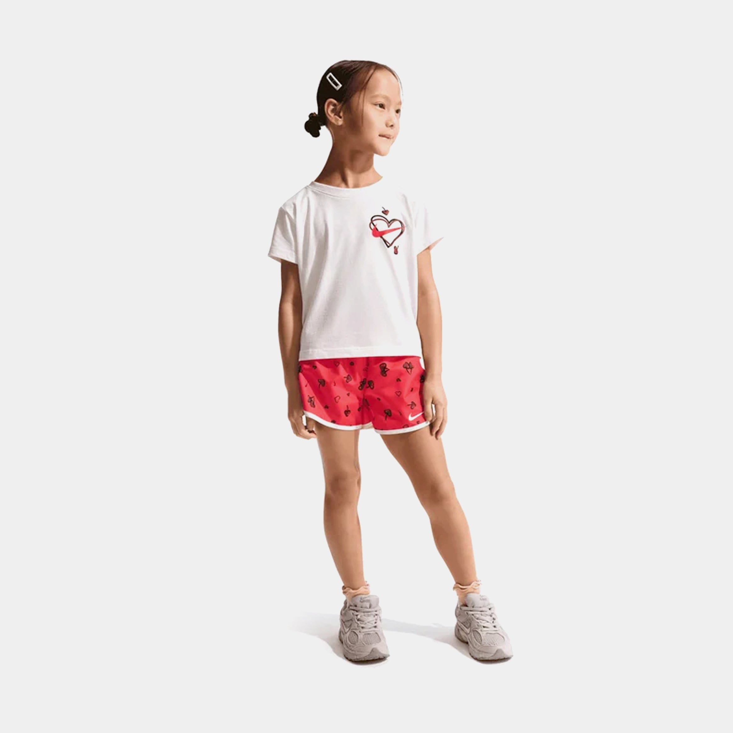 Nike Cherry 2 Piece Printed Tempo Preschool Set (University Red)