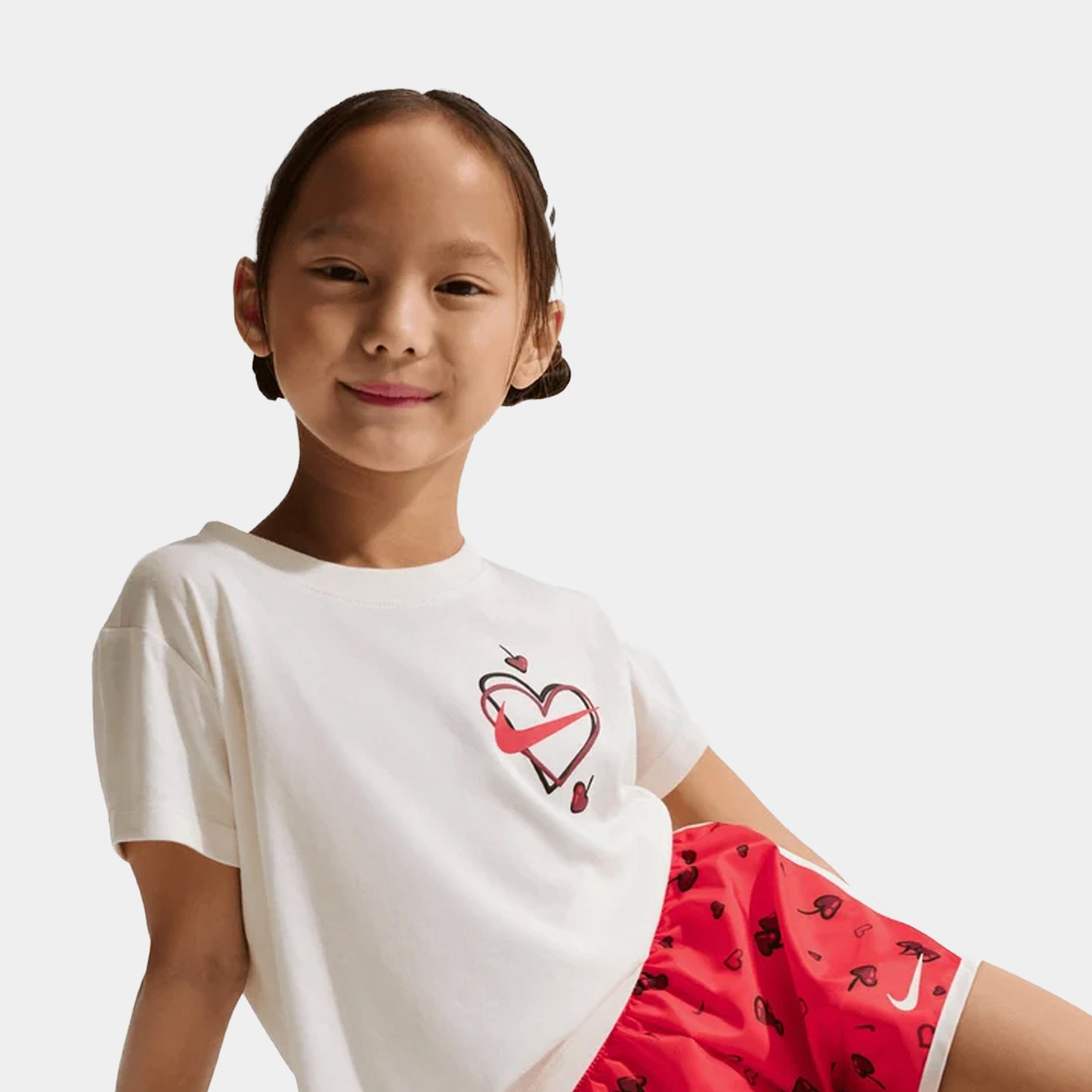 Nike Cherry 2 Piece Printed Tempo Preschool Set (University Red)