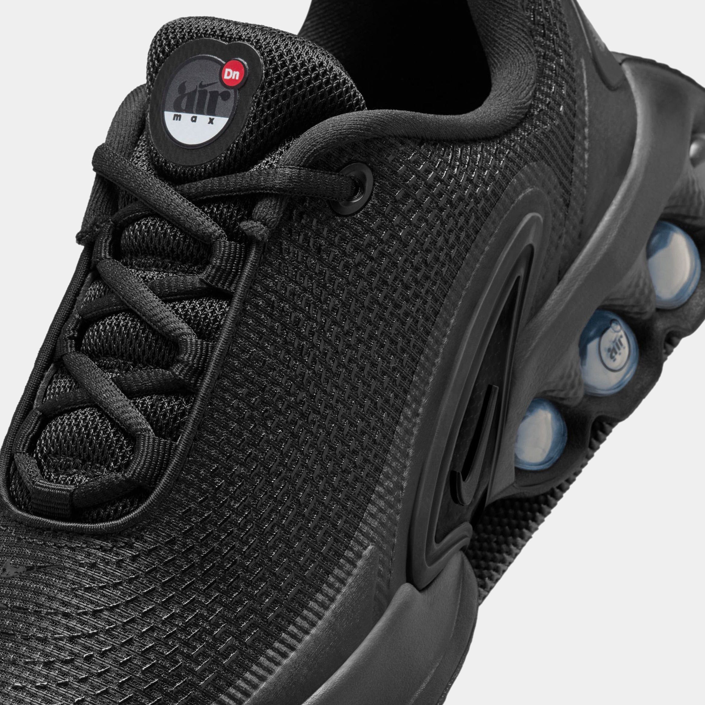 Nike Air Max DN Grade School Running Shoes (Black/Grey)