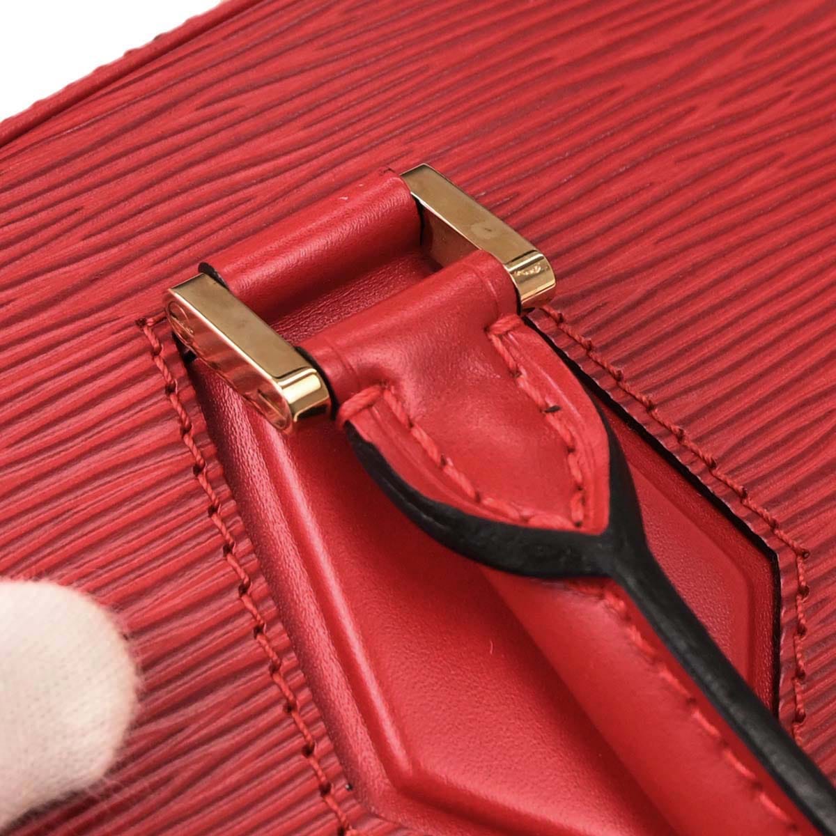 Louis Vuitton 1997 Red Epi Sablon Handbag M52047