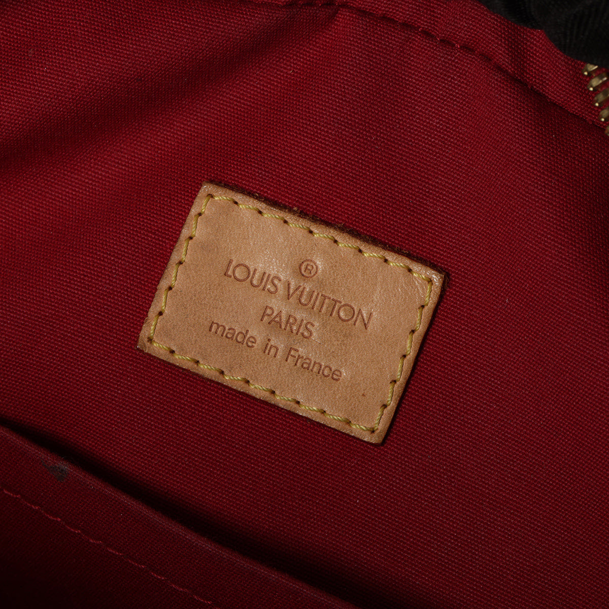 Louis Vuitton Summit Drive Red Patent Leather Monogram Vernis Handbag