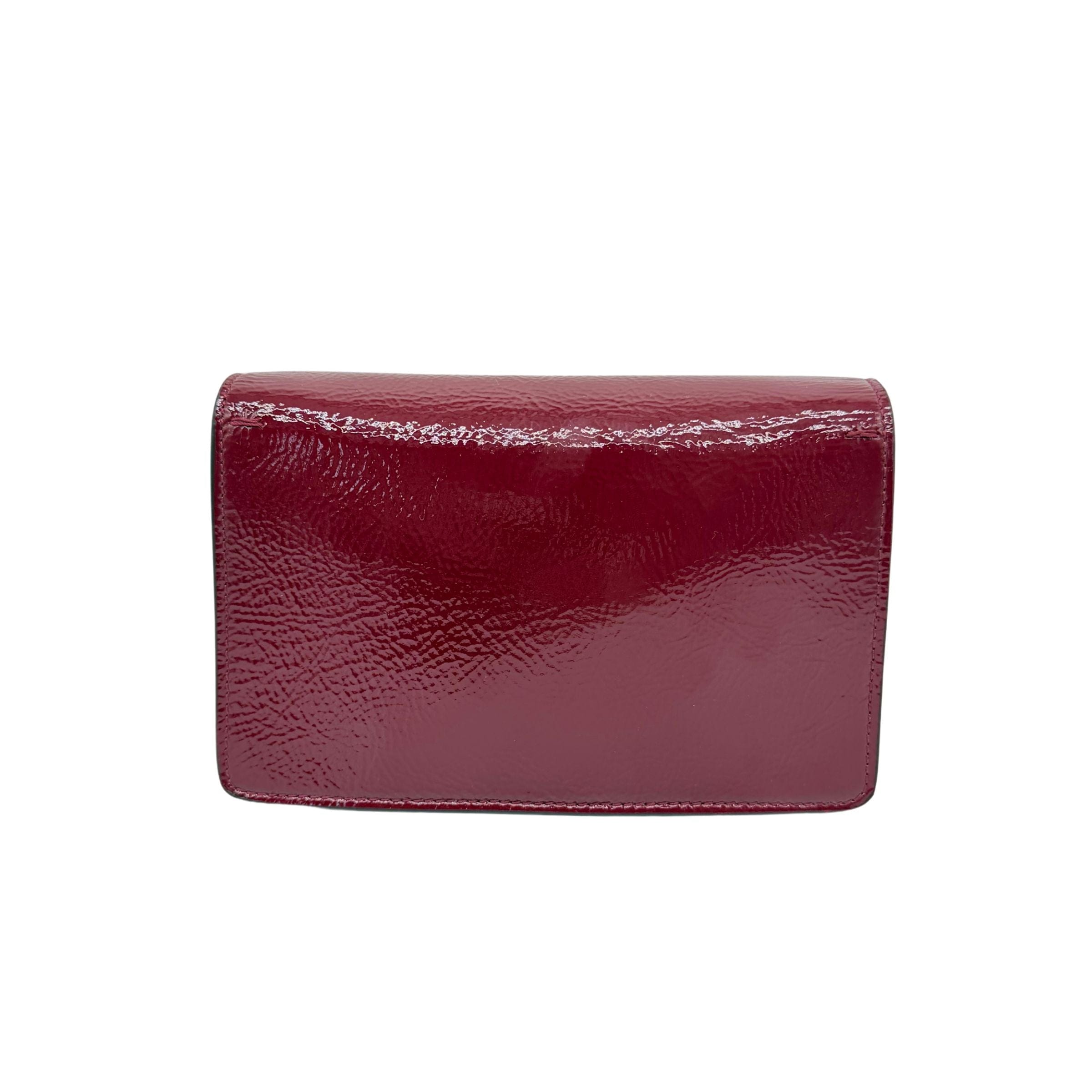 Gucci Dionysus Burgundy Mini Patent Leather Crossbody