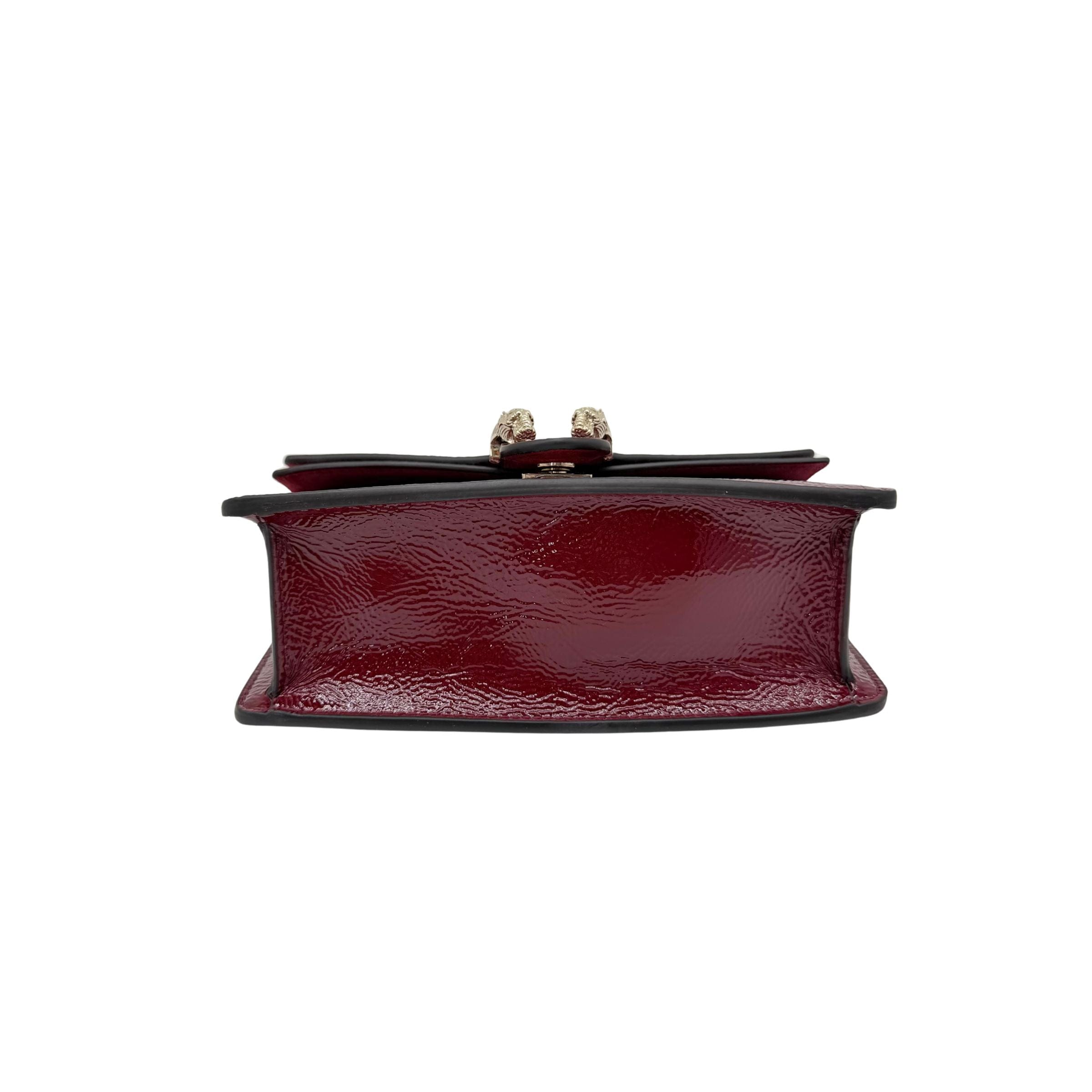Gucci Dionysus Burgundy Mini Patent Leather Crossbody