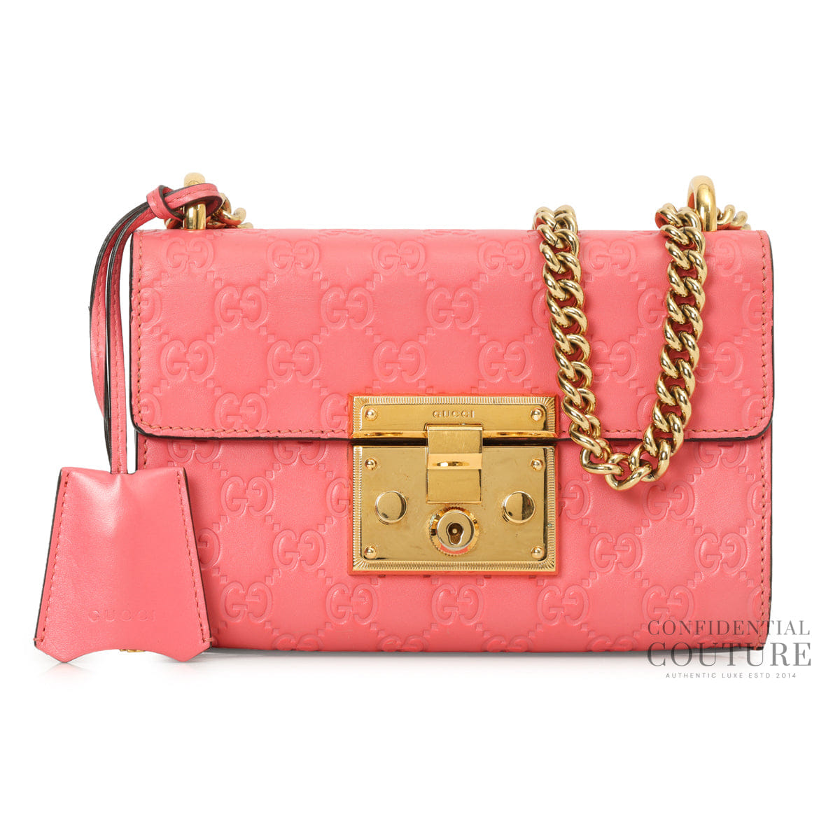 Guccissima Padlock Pink Small Crossbody Bag