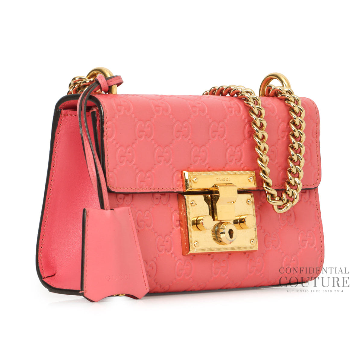 Guccissima Padlock Pink Small Crossbody Bag