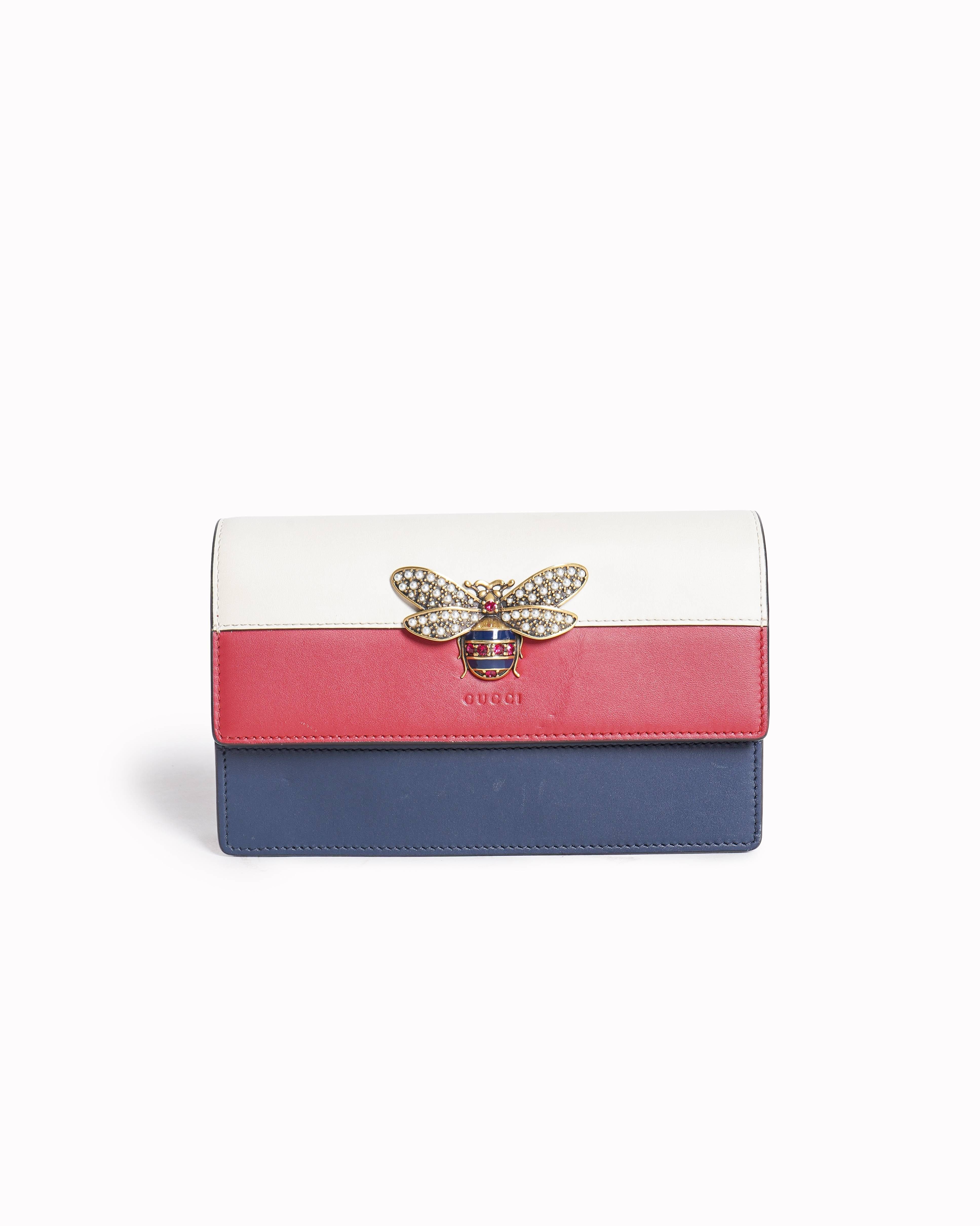 Gucci Multicolor Leather Queen Margaret Crossbody Bag