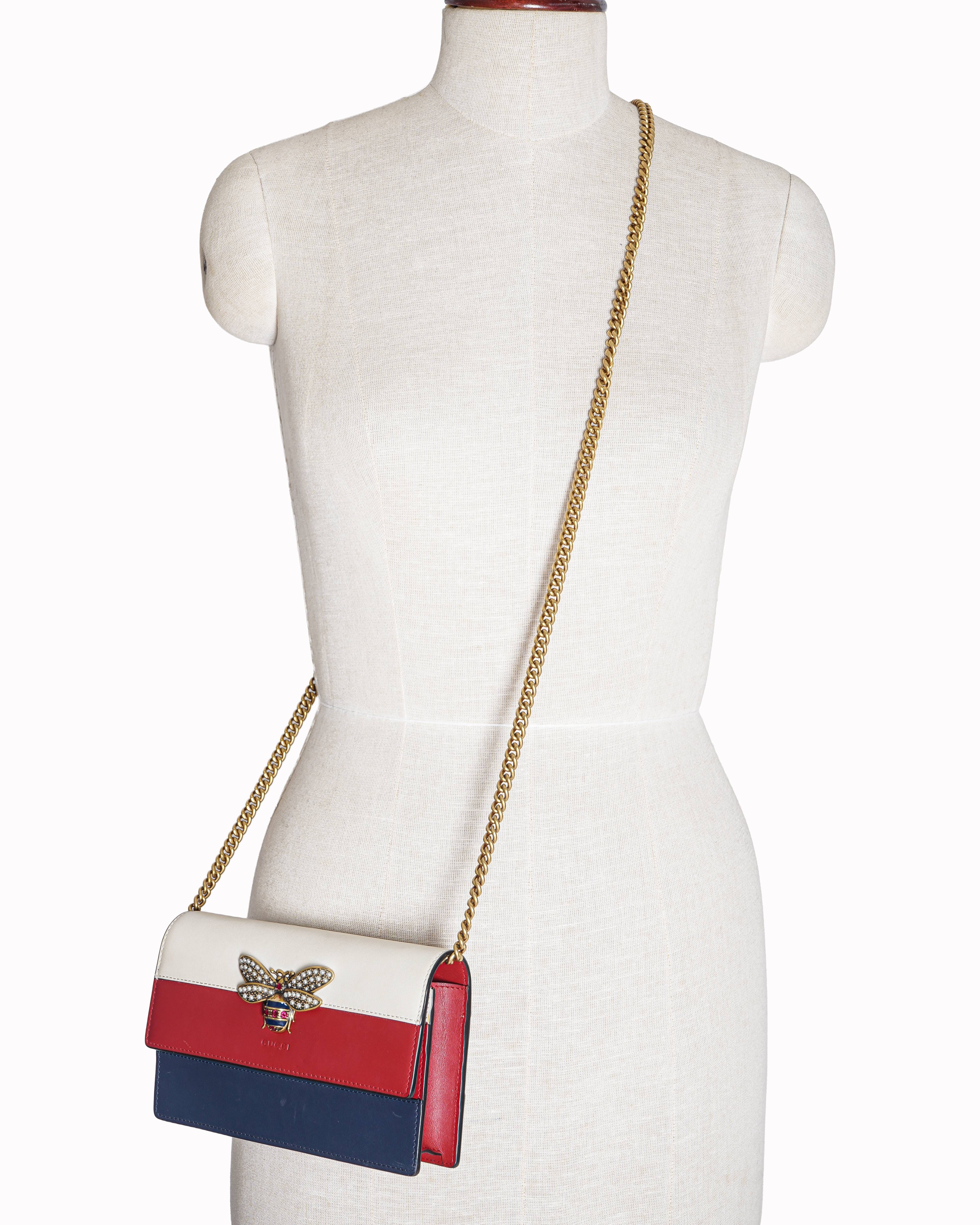 Gucci Multicolor Leather Queen Margaret Crossbody Bag