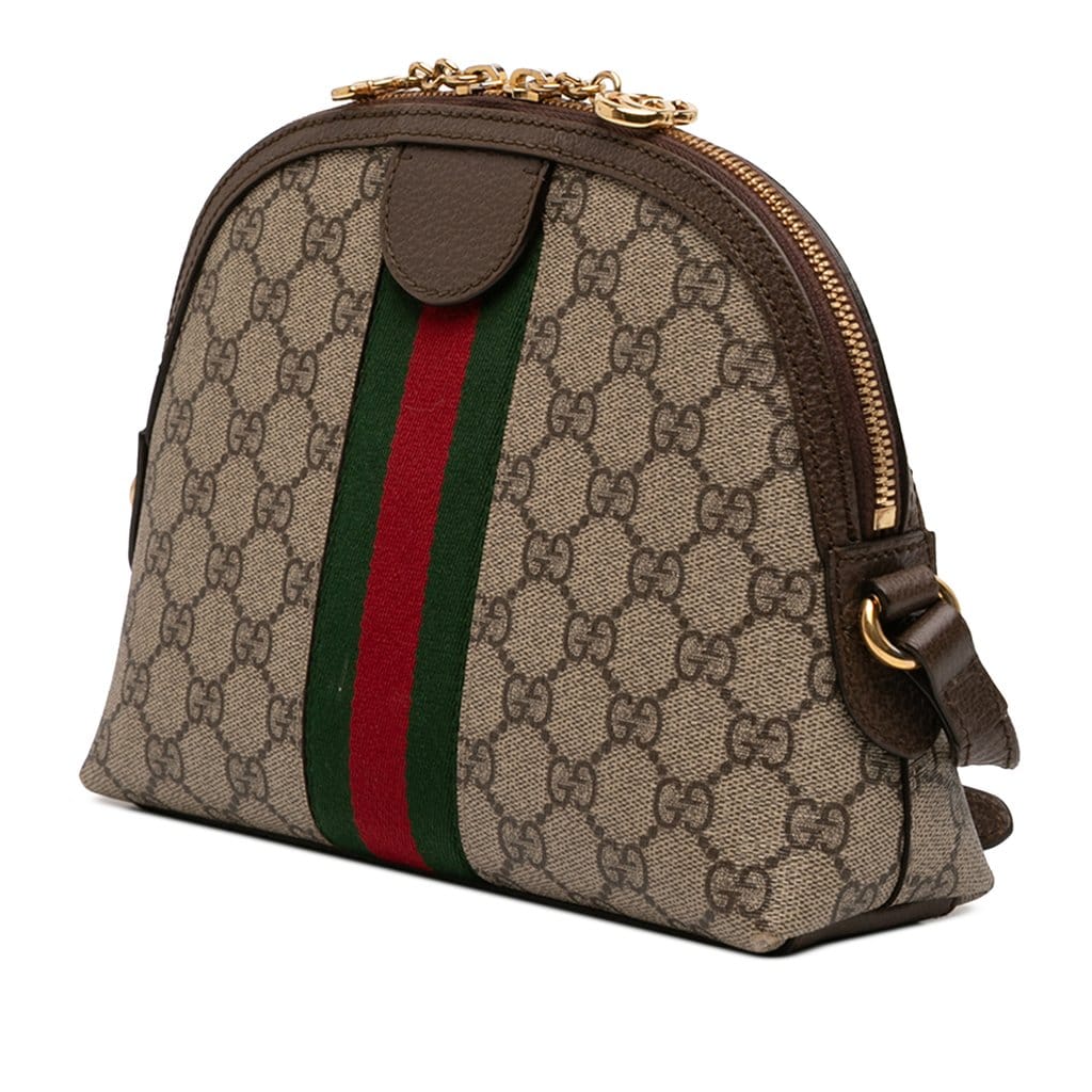 Gucci Small GG Supreme Web Ophidia Dome Crossbody