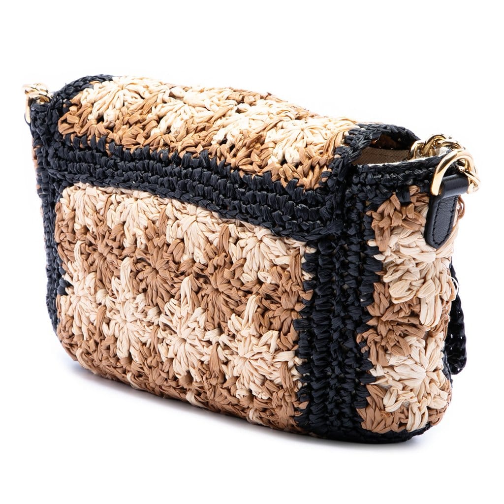 Gucci Small GG Marmont Raffia Crossbody