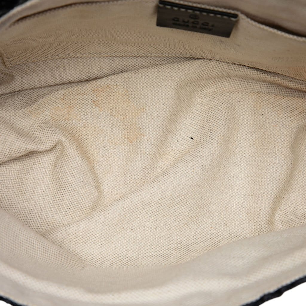 Gucci Small GG Marmont Raffia Crossbody