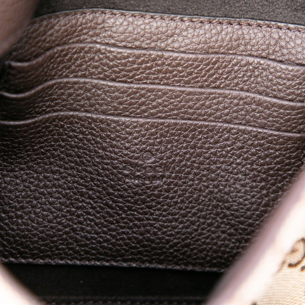 Gucci GG Canvas Web Buckle Flap Crossbody