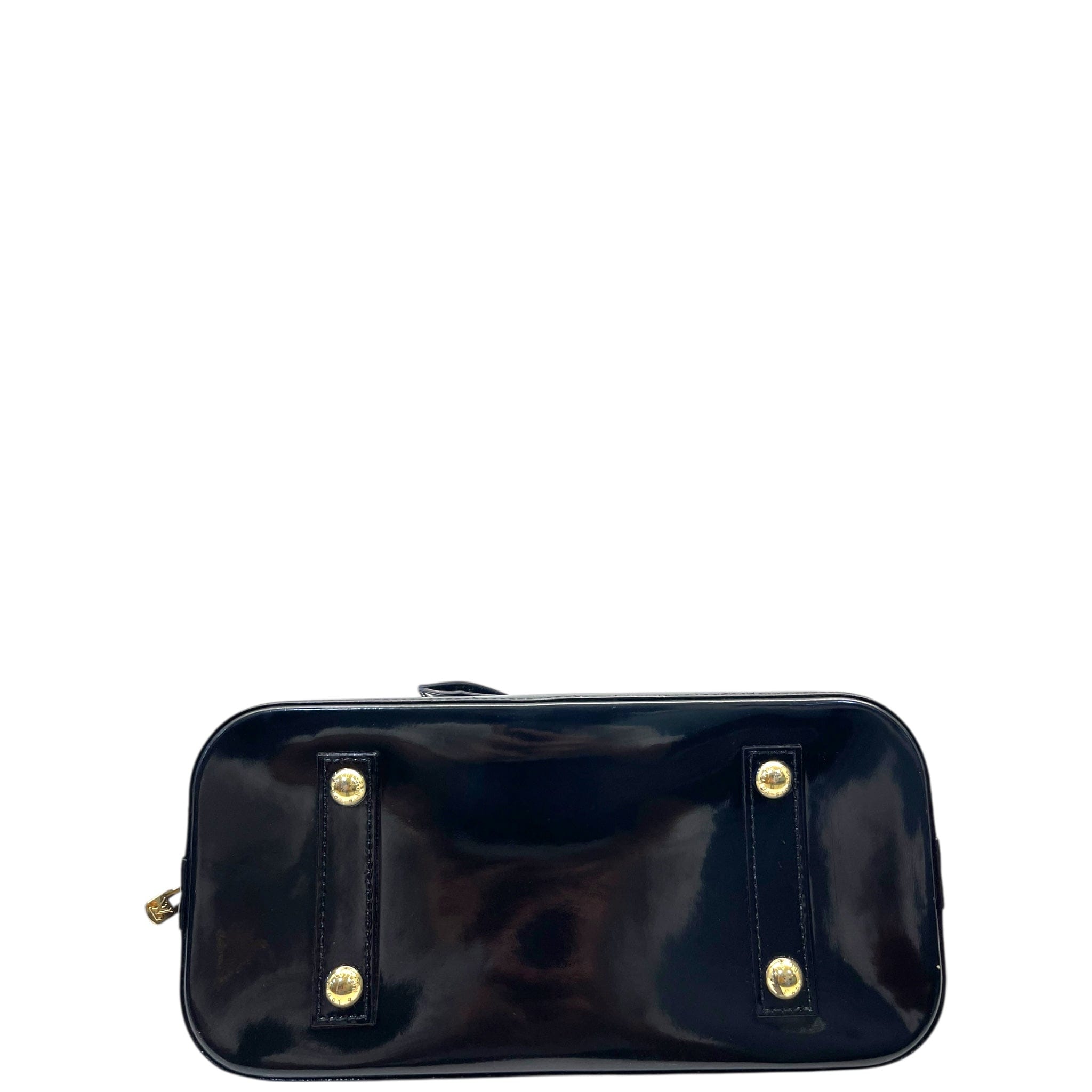 Louis Vuitton Alma PM Handbag Black Monogram Vernis