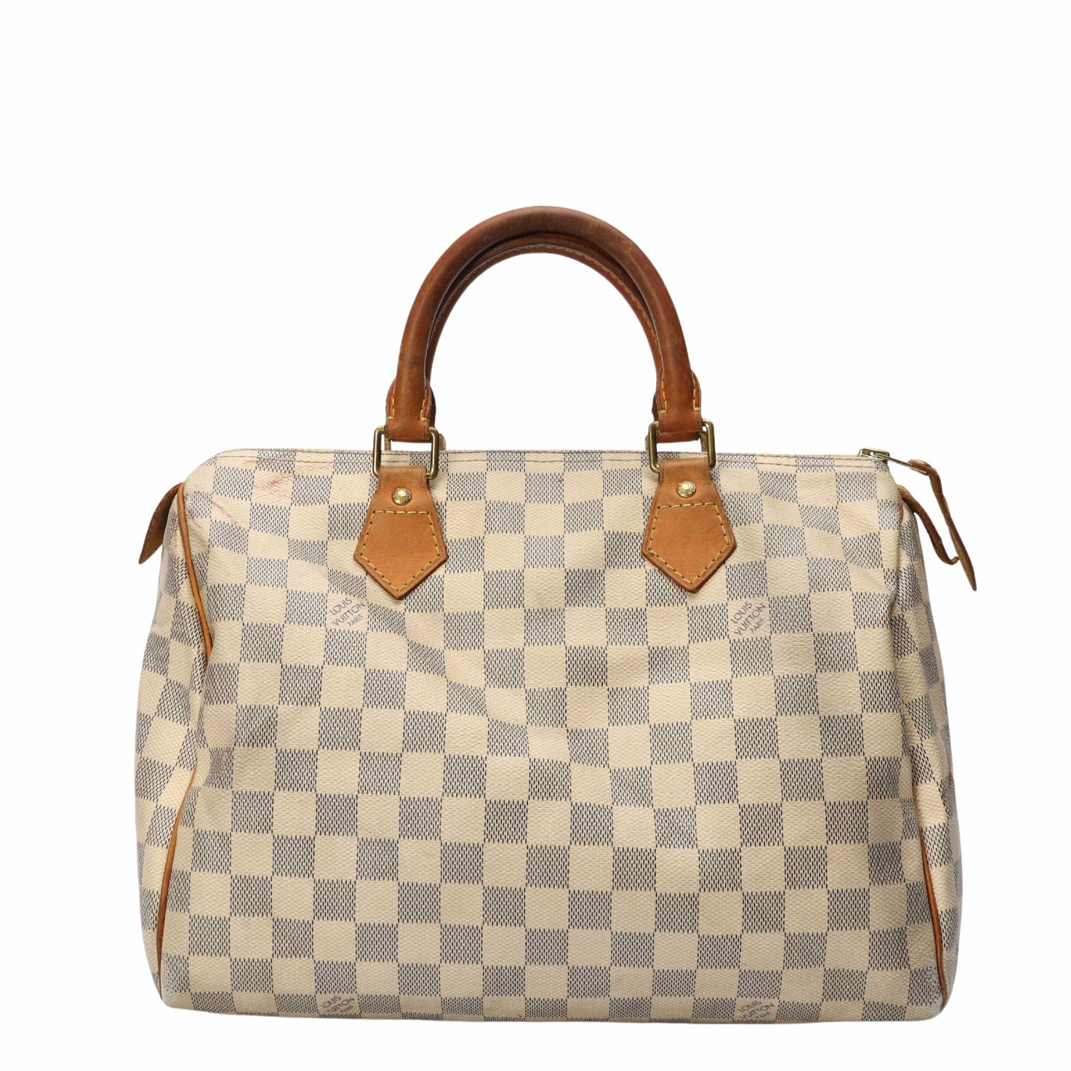 Louis Vuitton Damier Azur Speedy 30 Satchel