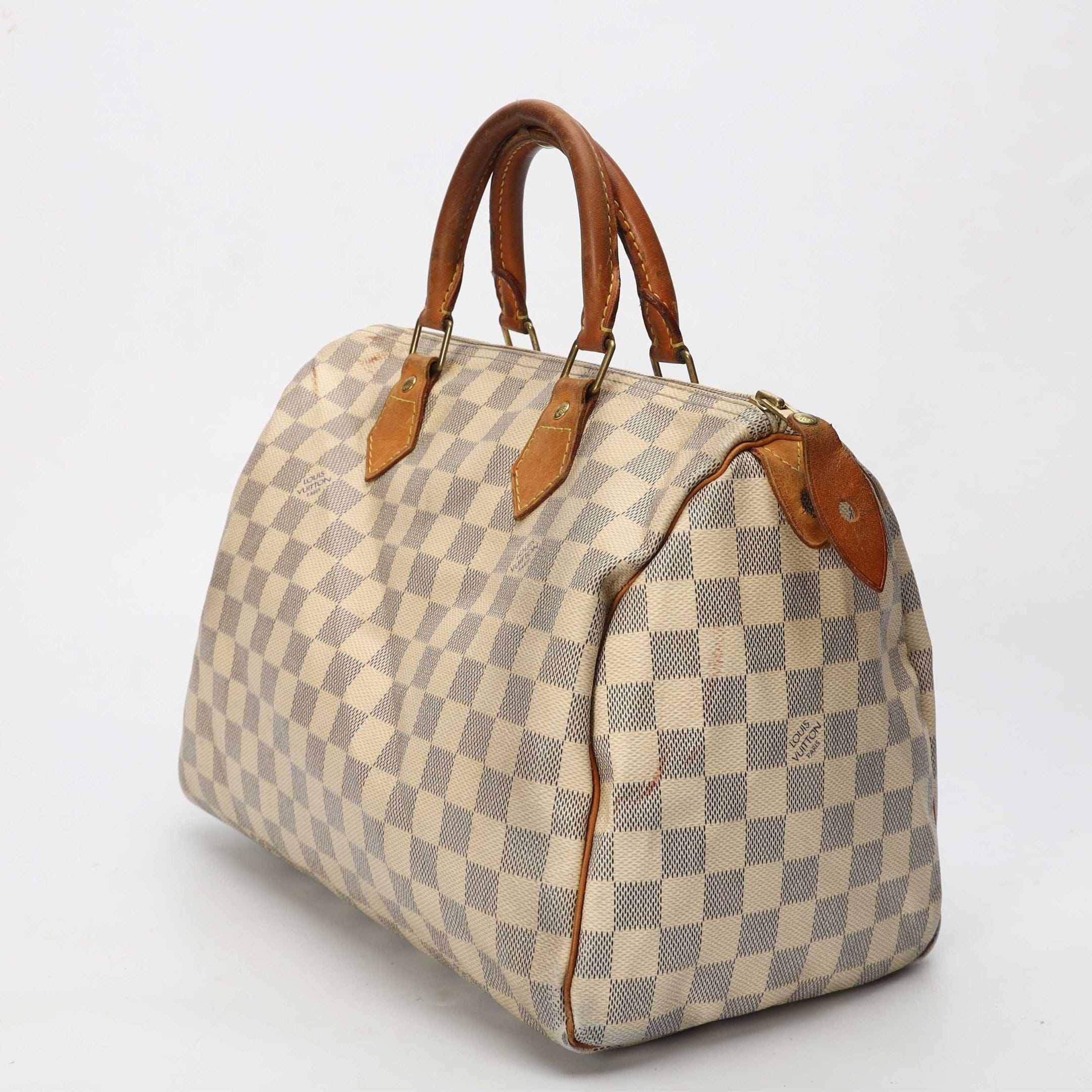 Louis Vuitton Damier Azur Speedy 30 Satchel
