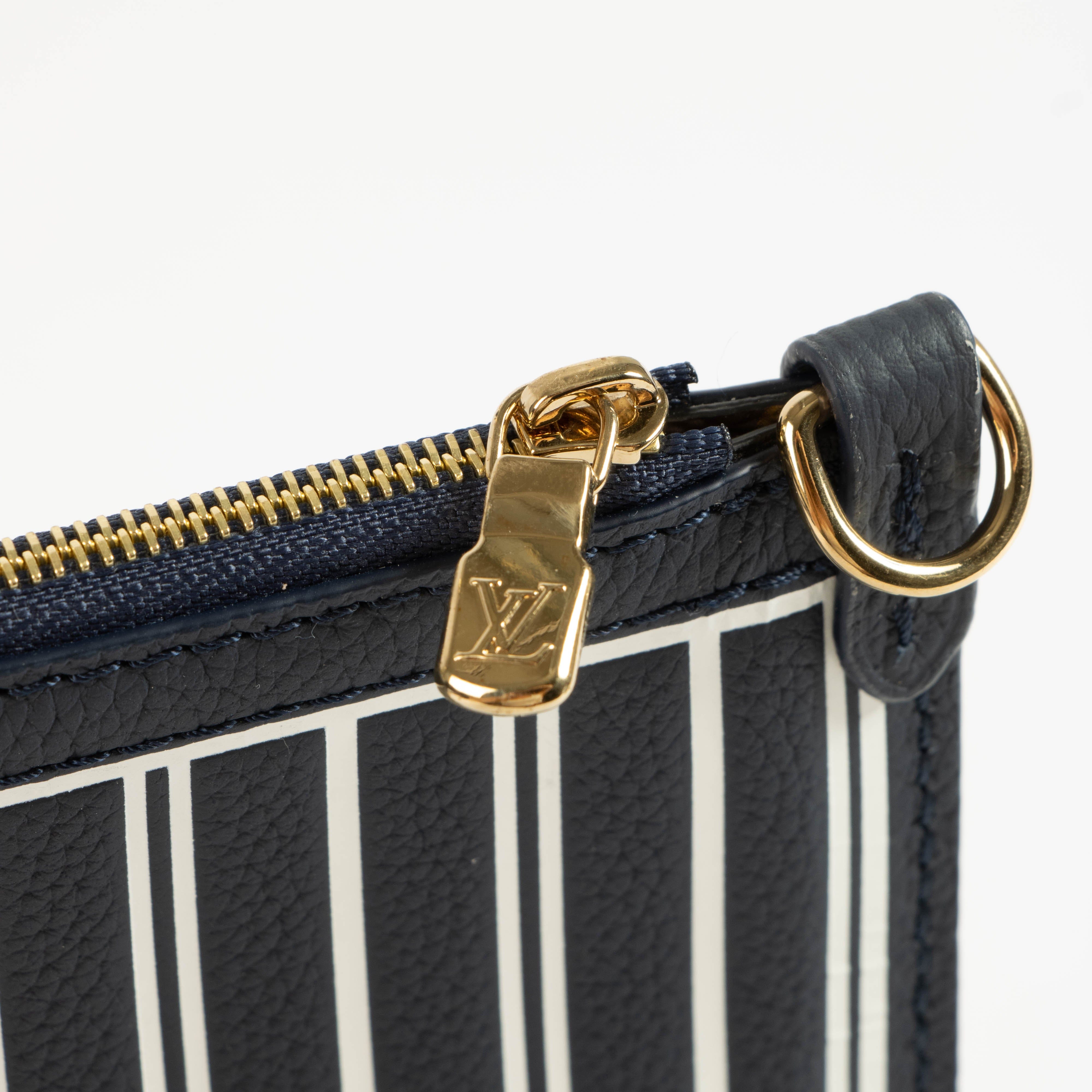 Louis Vuitton Navy Neverfull Inside Out Pouch