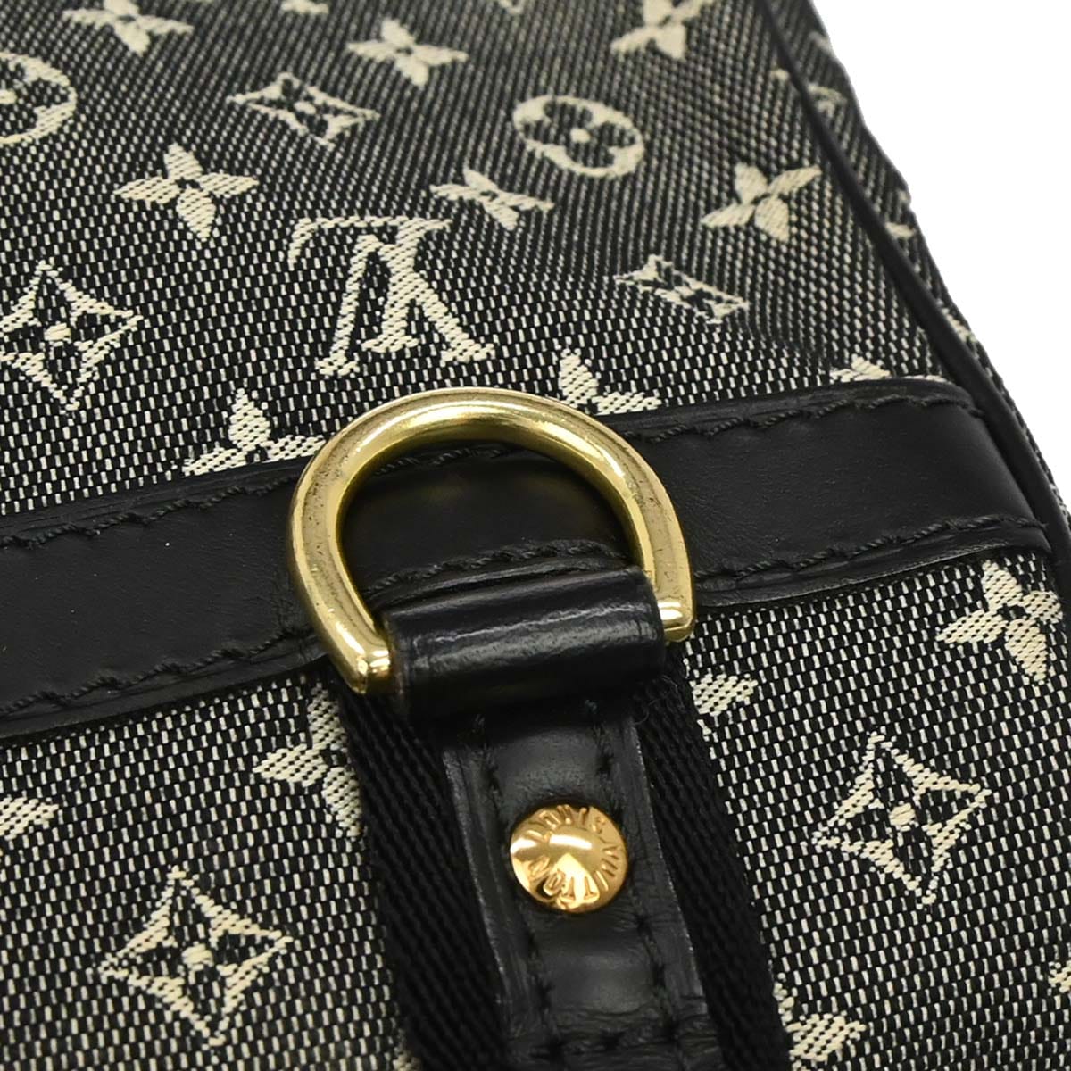 Louis Vuitton 2005 Black Monogram Mini Josephine PM Handbag M92049