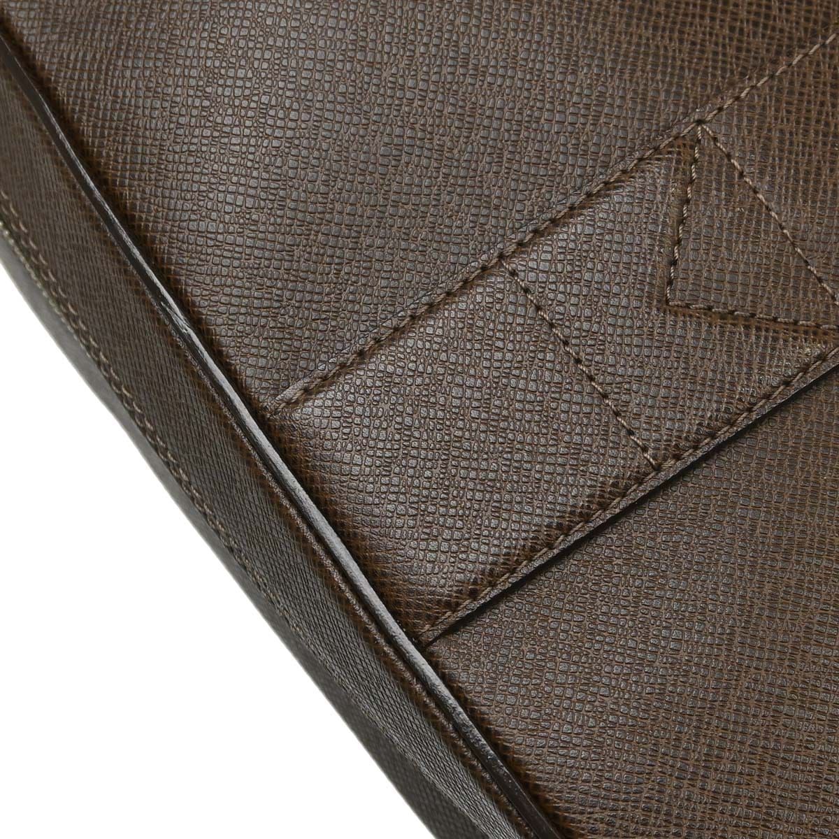 Louis Vuitton 2013 Brown Taiga Neo Igor Briefcase Handbag