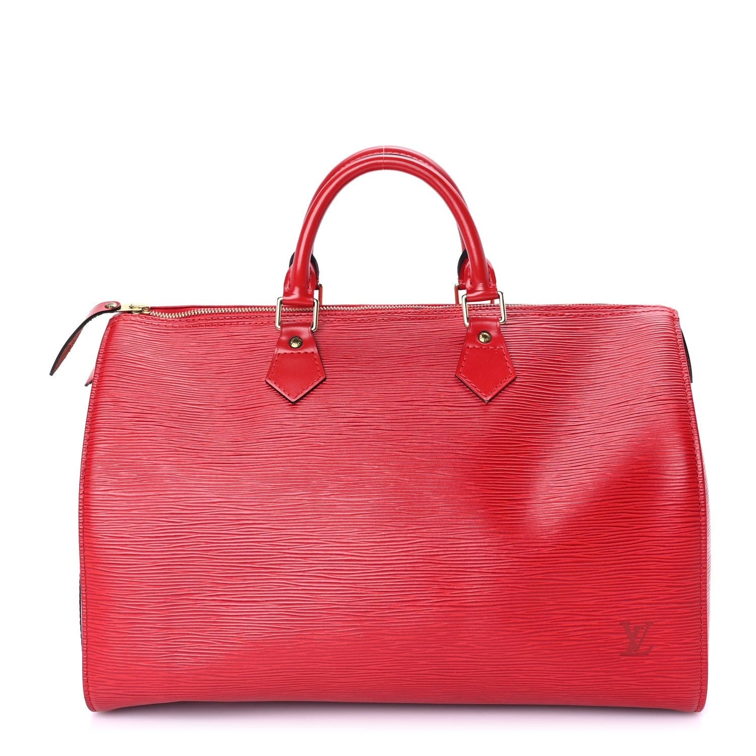 Louis Vuitton Epi Speedy 35 Castillan Red