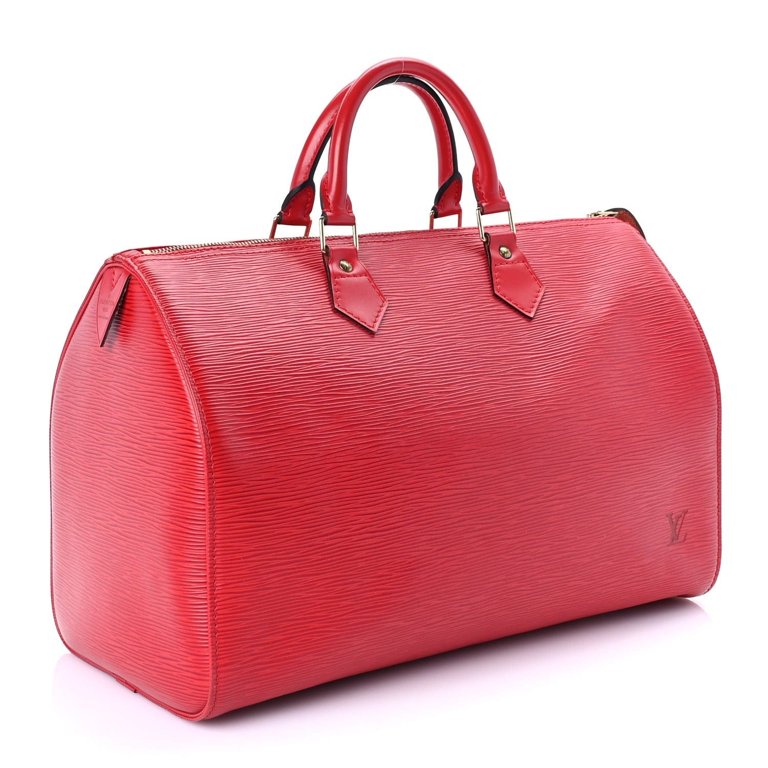 Louis Vuitton Epi Speedy 35 Castillan Red