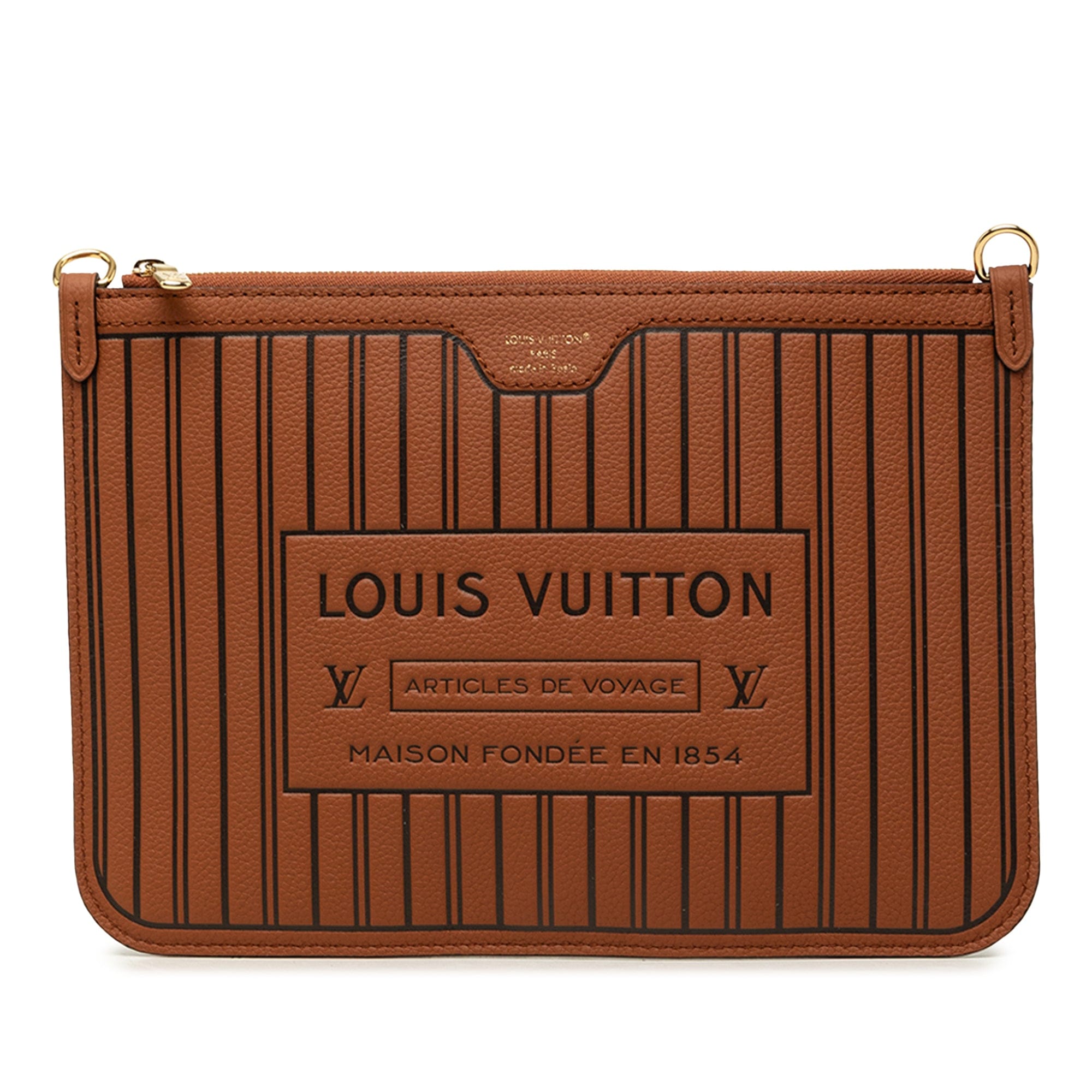 Louis Vuitton Calfskin Neverfull Inside Out MM Pouch