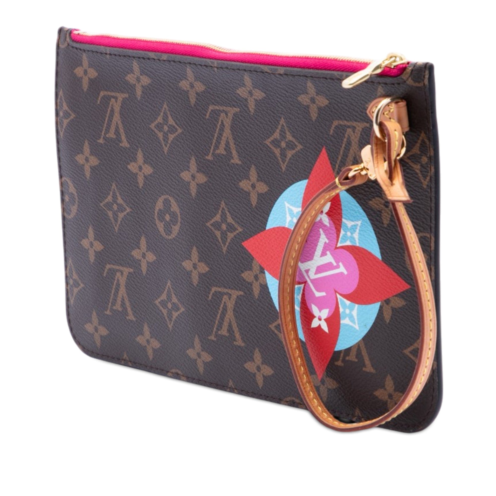 Louis Vuitton Monogram Patches Neverfull MM Pouch